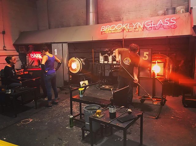 Brooklyn Glass tour @brooklynglass @openhousenewyork #ohny #glassblowing