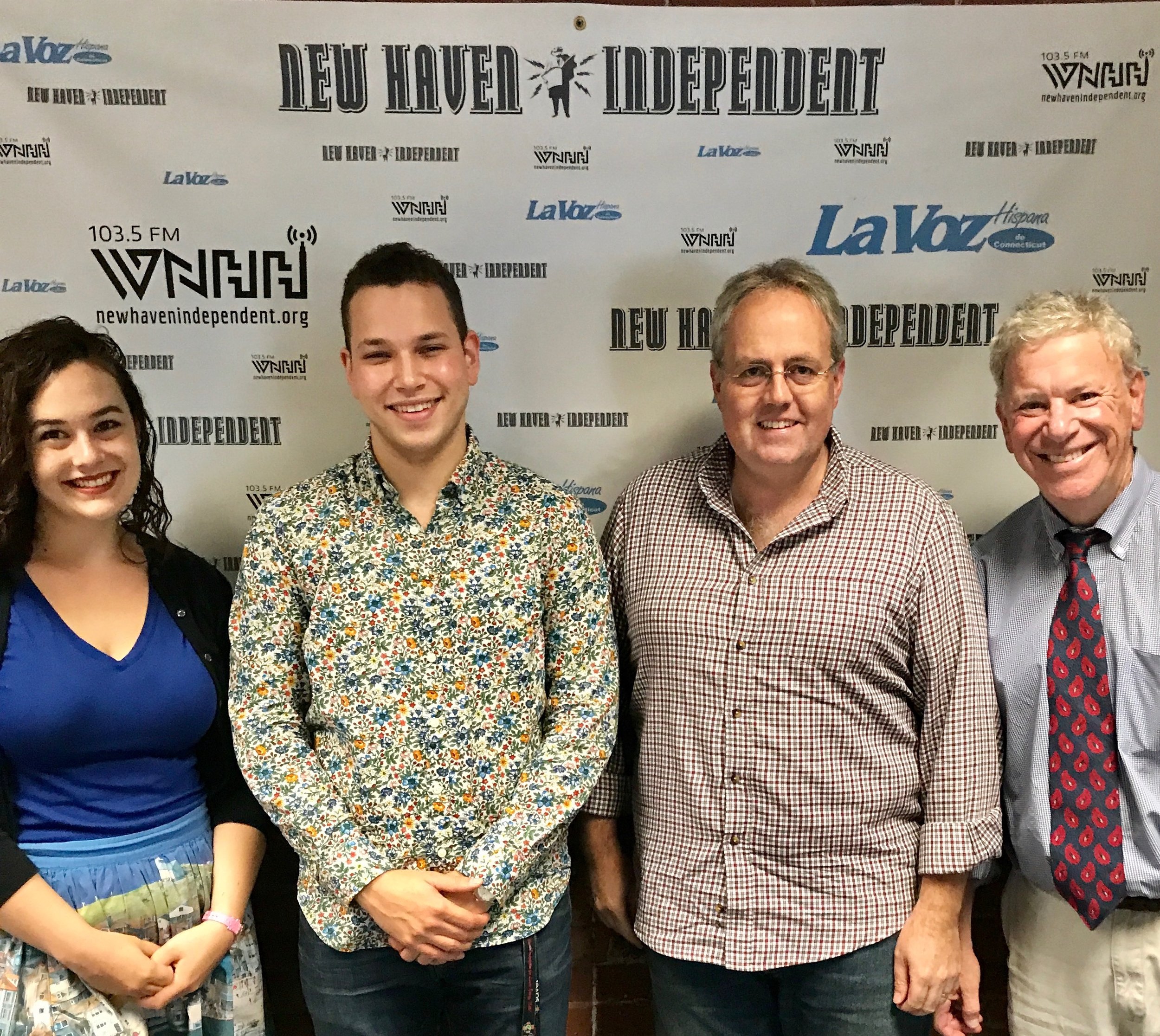 City arts director Andy Wolf, conductor Simon Holt, and soloist Charlie Widmer preview the Aug. 19 annual Operapalooza! blow-out on the New Haven Green