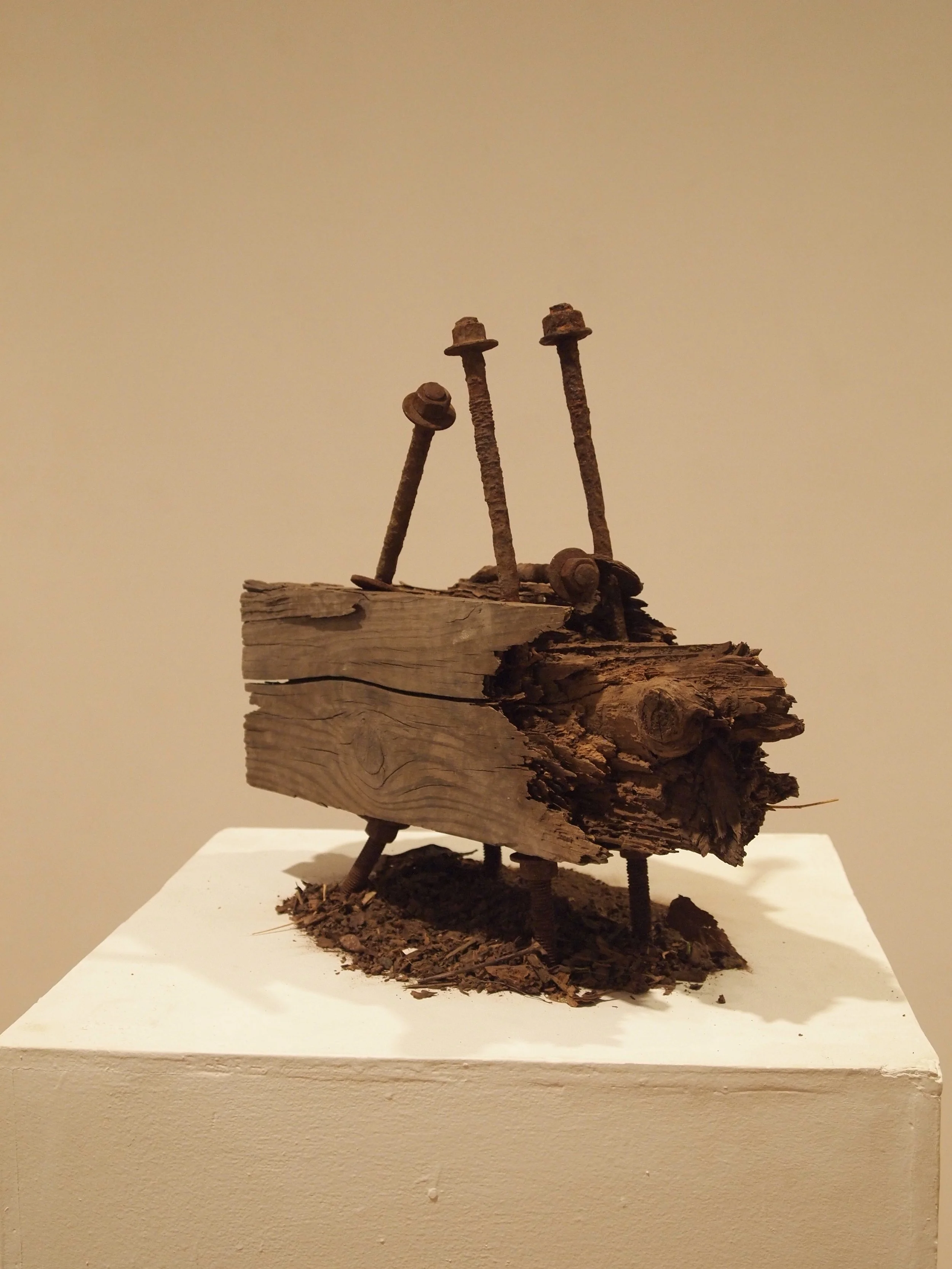  Found road barrier, cleaned; removed dirt placed underneath 