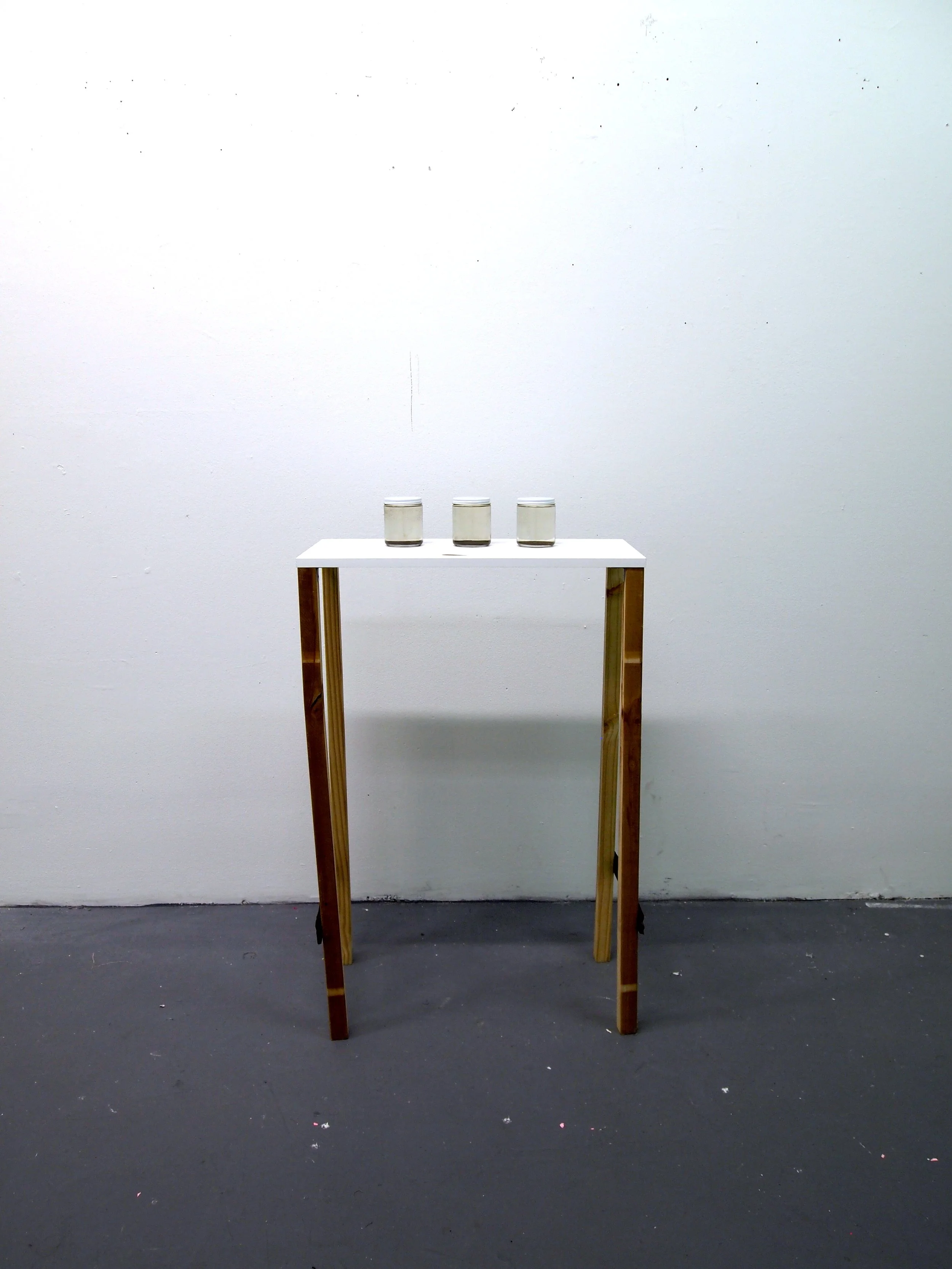 One small puddle, jarred