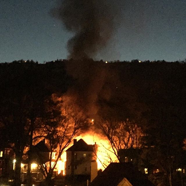 The fiery blaze 