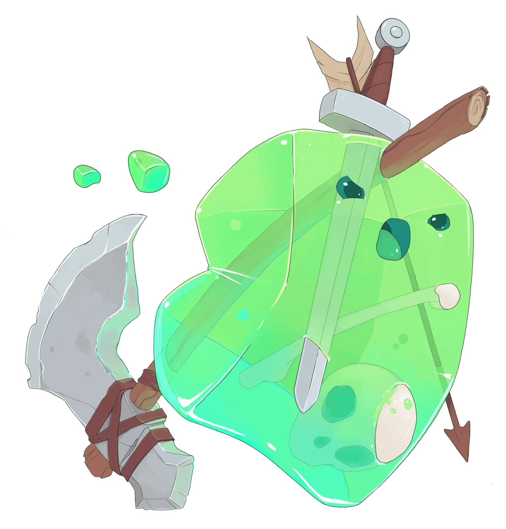 Woubble Barbarian Sticker