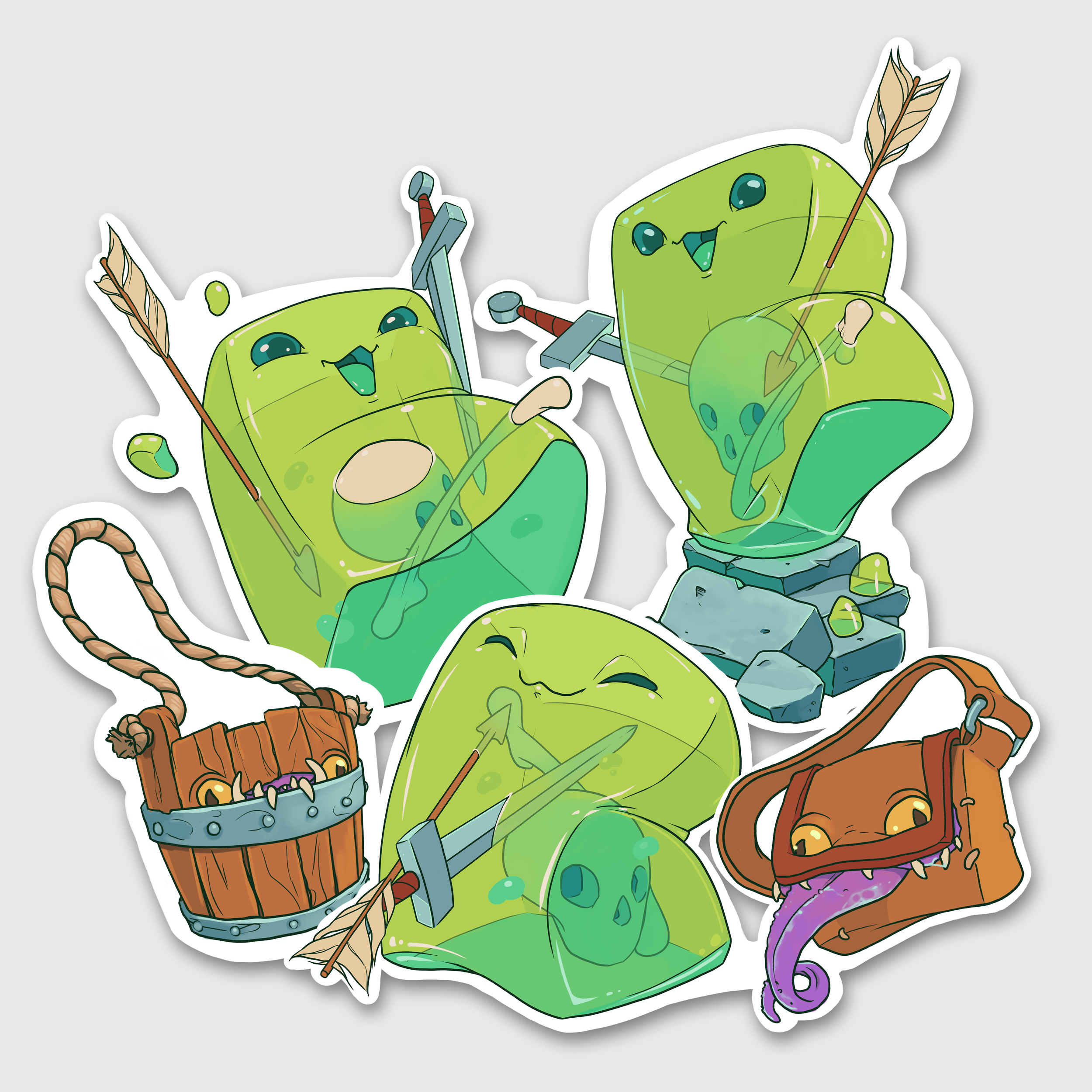 Woubble - Dungeon Sticker Pack web.png