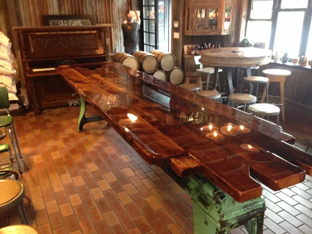 Old Flame Brewery Tables