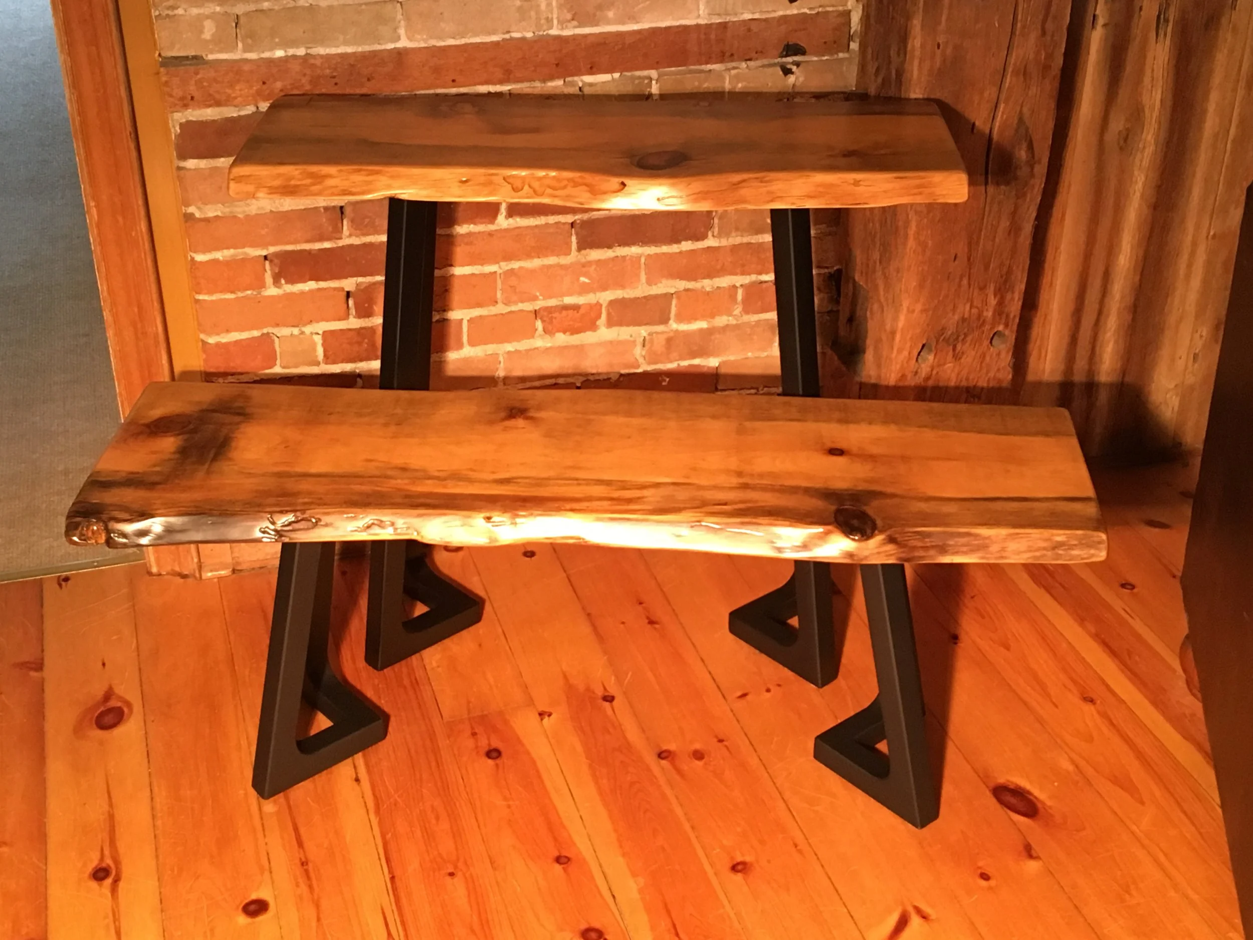 Live Edge Steel Frame Tables
