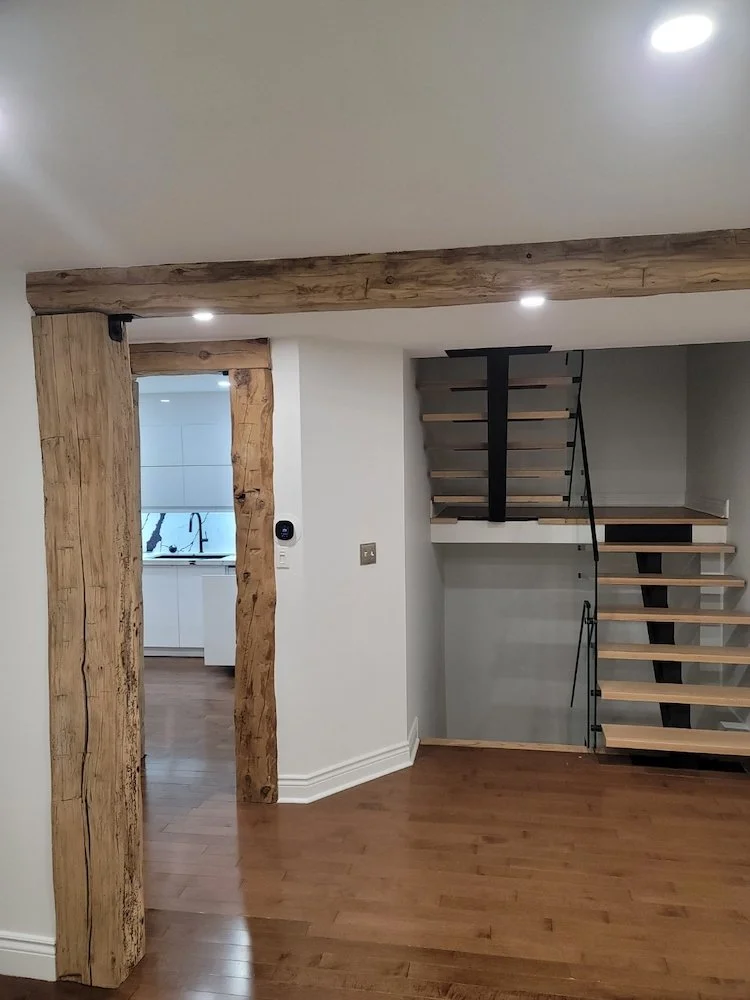  Basement Barn Beam Posts and Beams CHR 