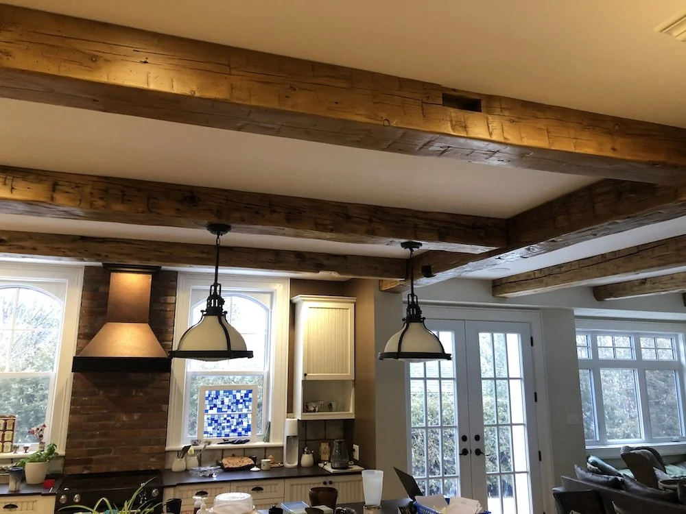  Barn Beams in the Kitchen Ceiling CHR 