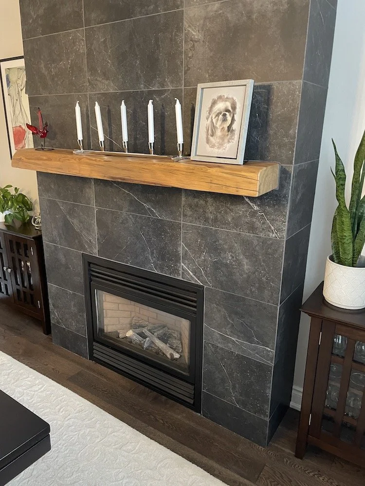 Custom Floating Fireplace Mantels CHR.JPG
