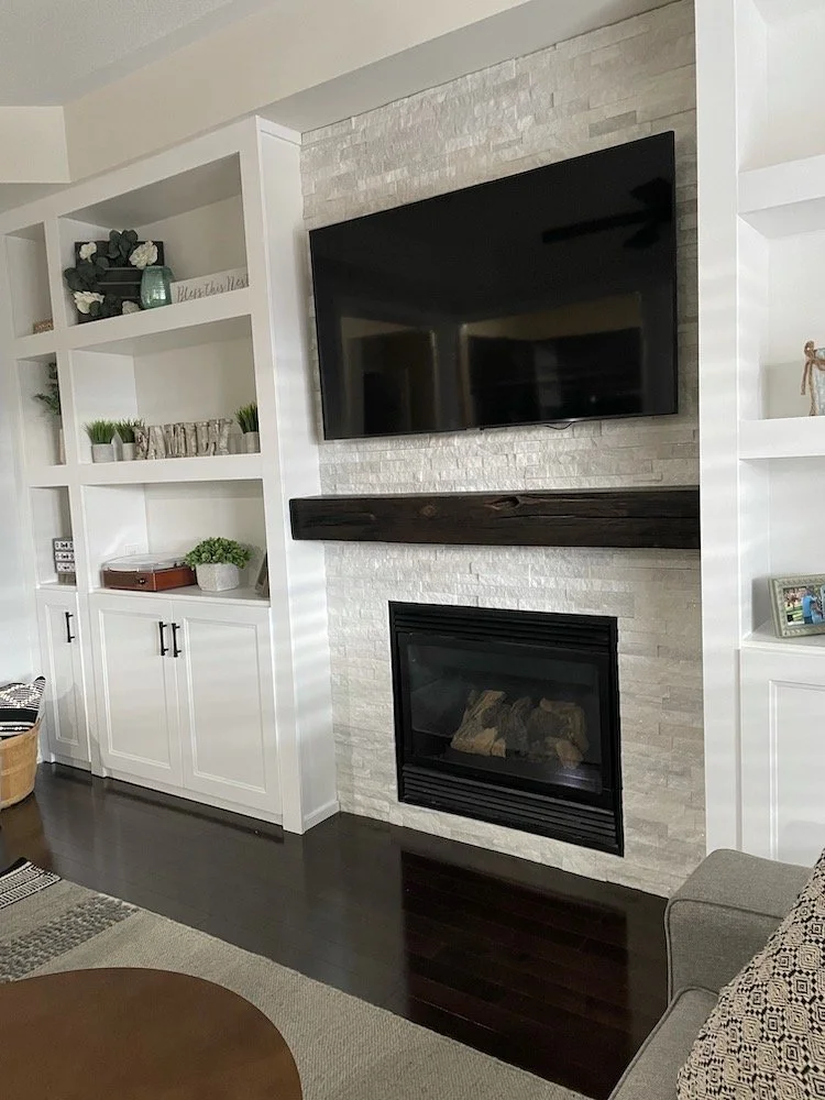 Dark Stained Reclaimed Mantels CHR