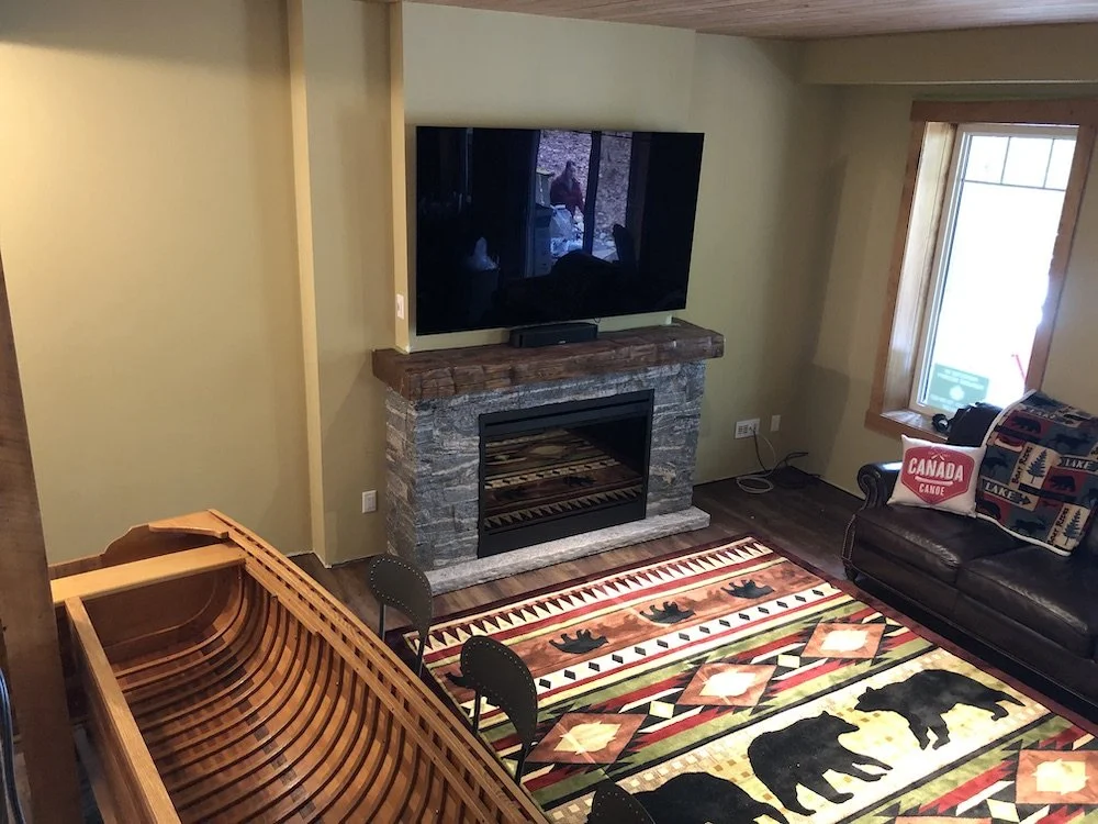 Custom Wrap Around Reclaimed Stained Fireplace Mantels CHR