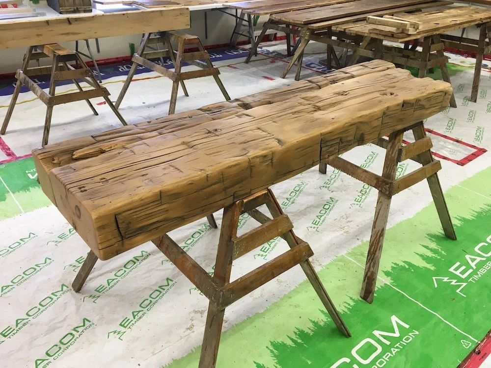 Large Joined Barn Beam Mantels CHR