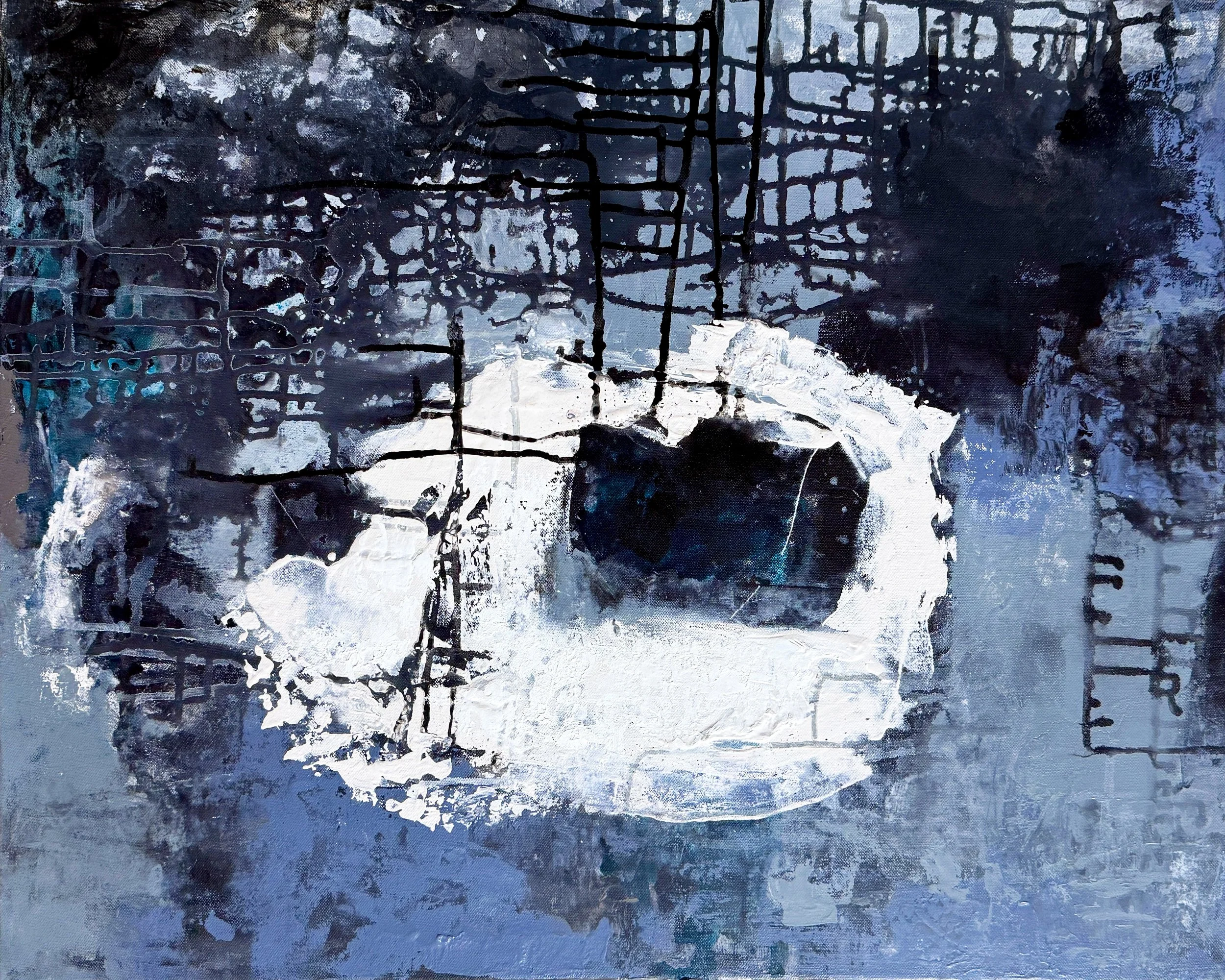 Amorphic X (24x30 mixed media on canvas) hz.JPG