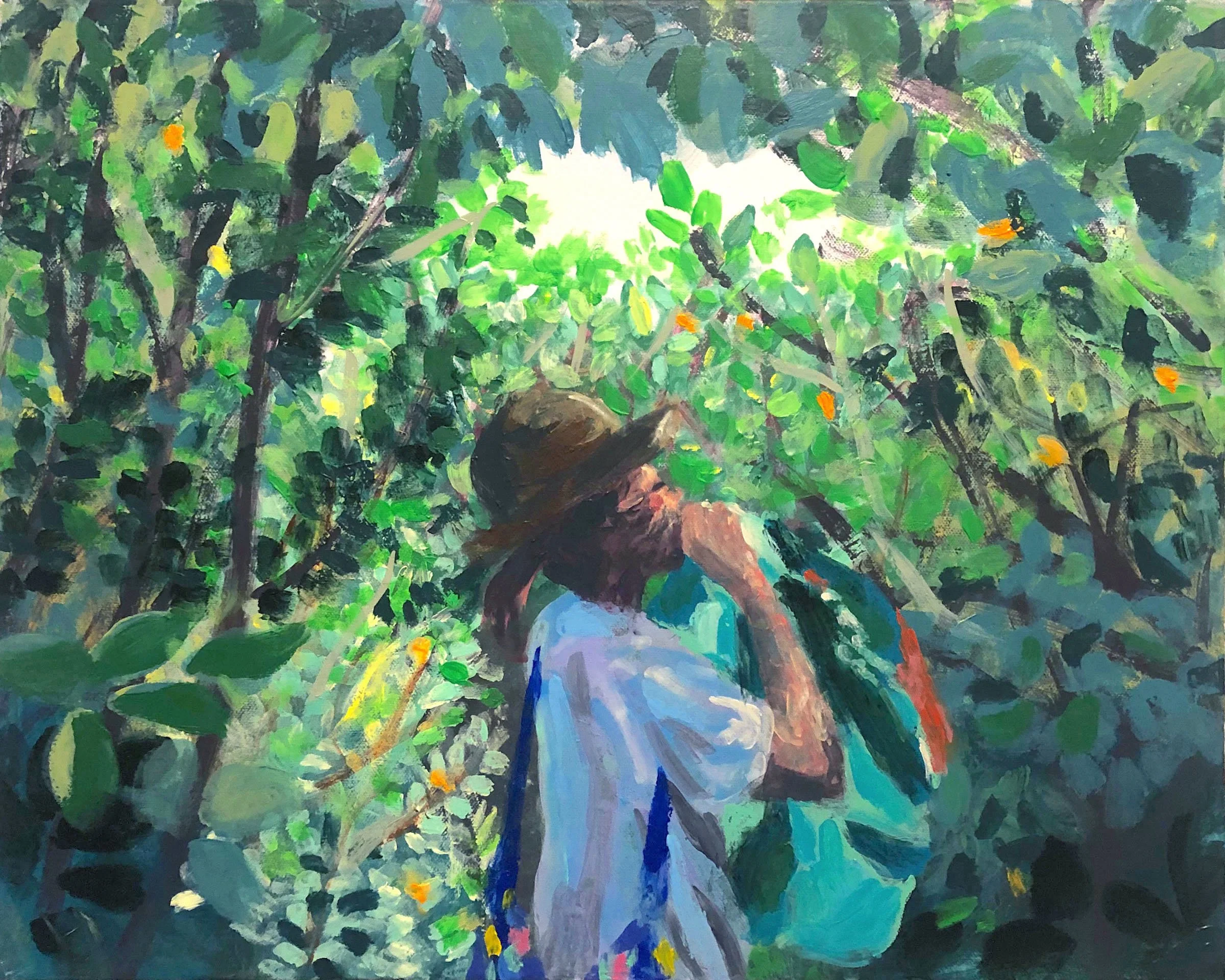   Tunnel.  2019. Acrylic on canvas. 20 x 16 inches (50.8 x 40.6 cm) 