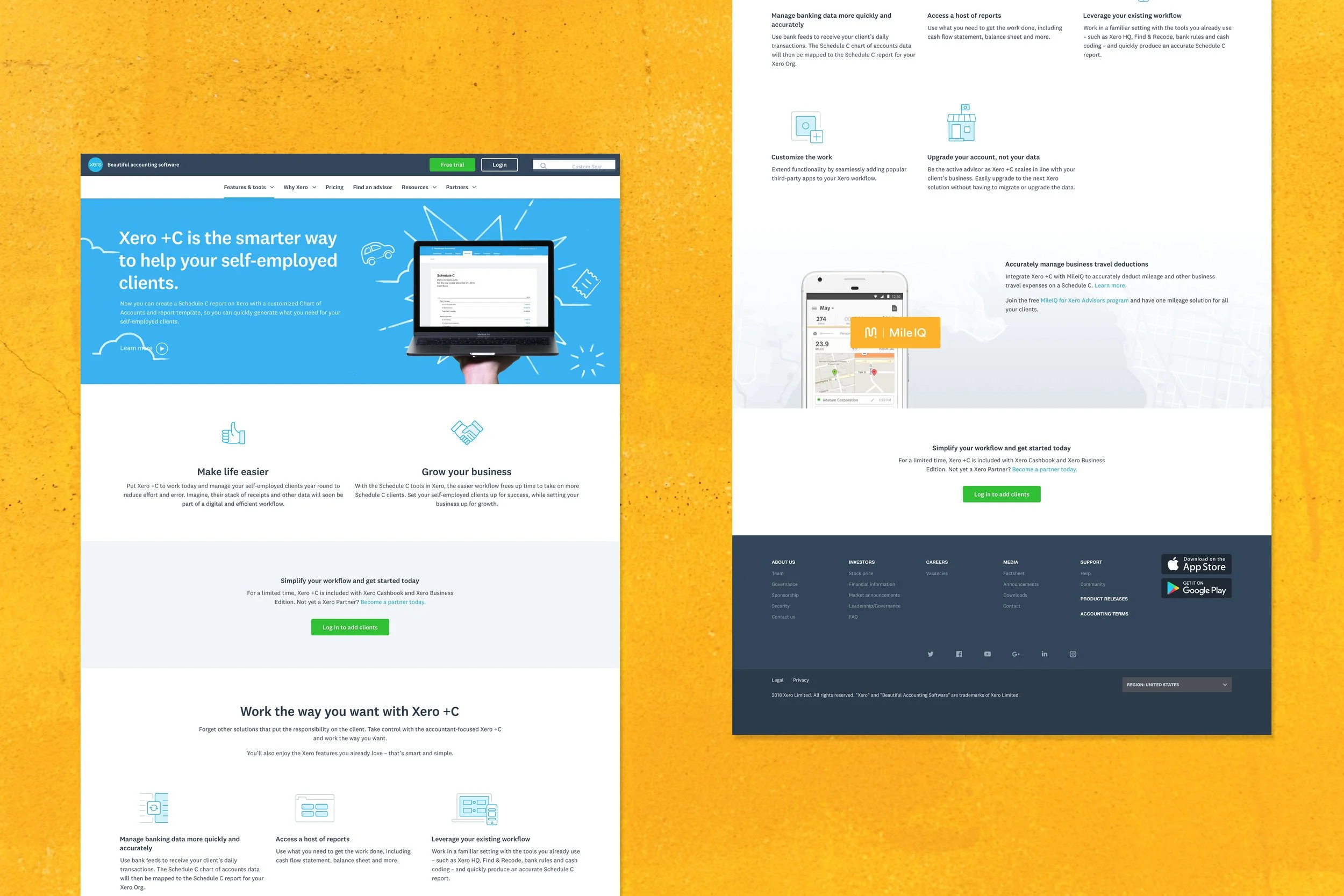 Landing page