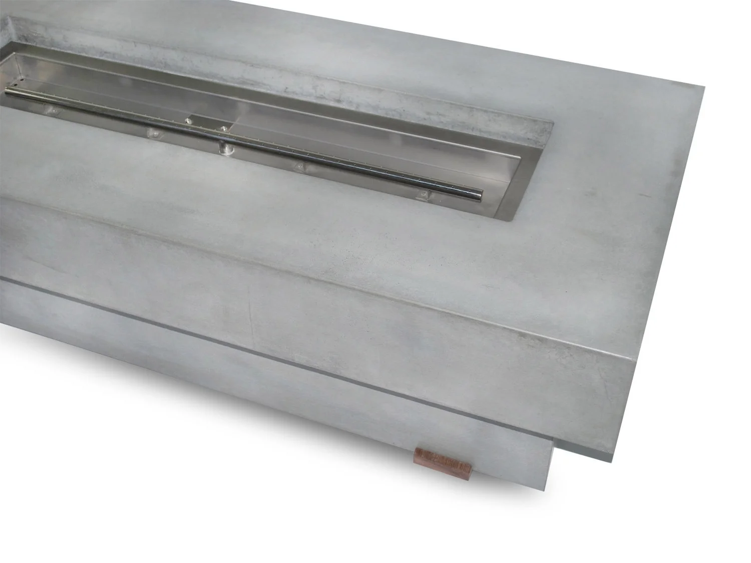 Linear Concrete Fire Pit Craftncast