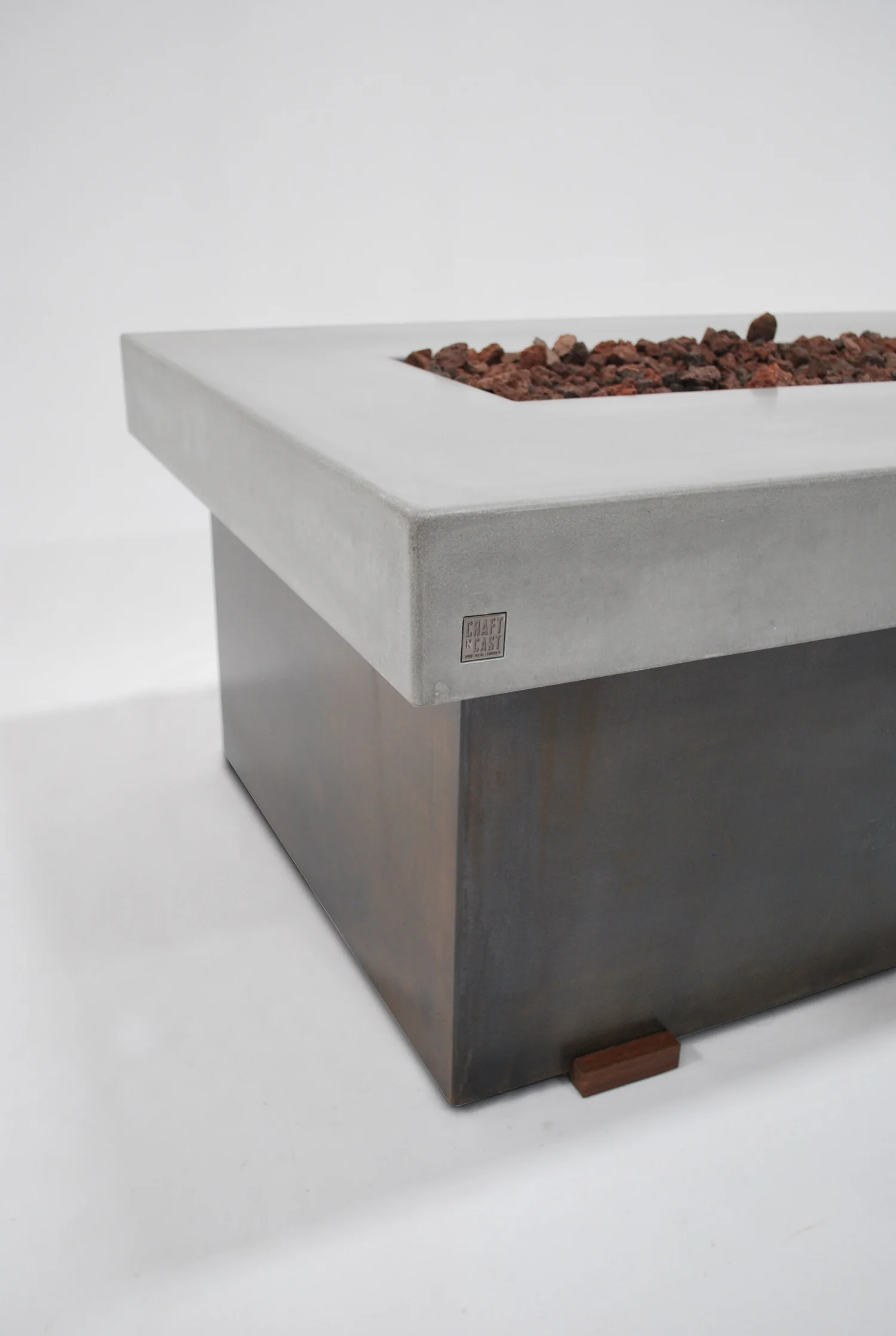 concrete fire pit on Linear Concrete Fire Pit Craftncast