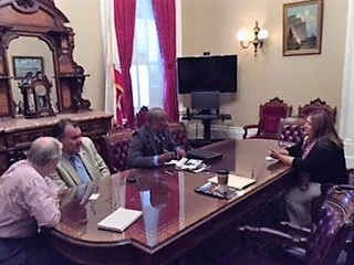6-29-17 Victor in the Senate Pro Tems Office .JPG