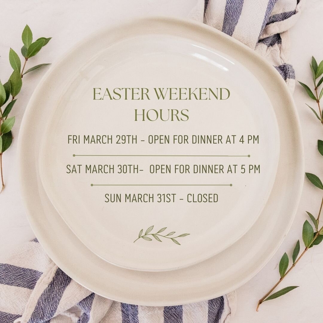 Oops!  Lets try that again!  Our Easter Weekend Hours #thekingsway #kingswaybia #Easter #easterweekend #Easter2024 #GoodFriday #italianrestaurant #italian #family #westend #wine #yyzeats #torontorestaurant #yyzeats #italianfood #etobicoke #eatloal #t