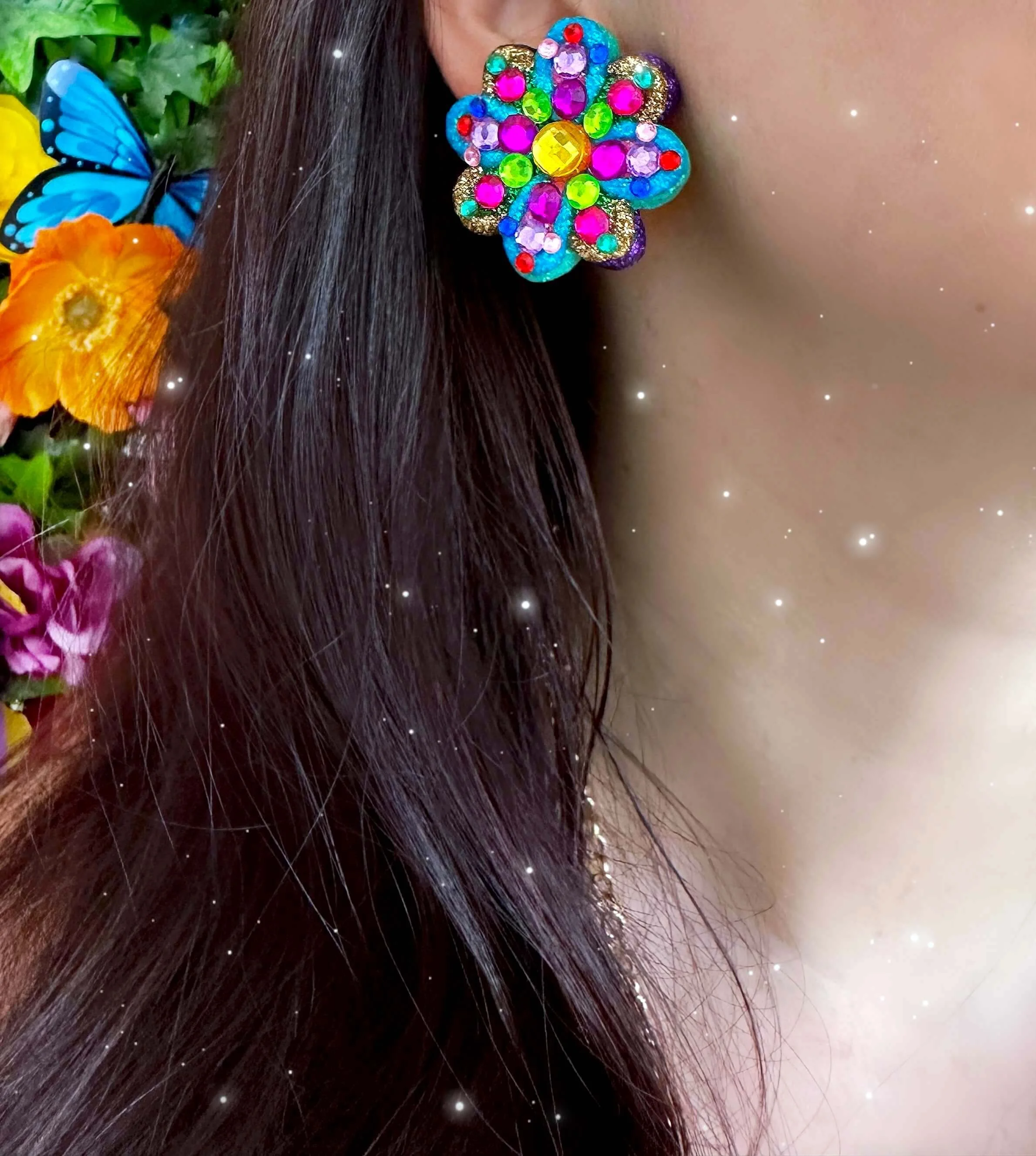 The Cora Flowers Earrings✨