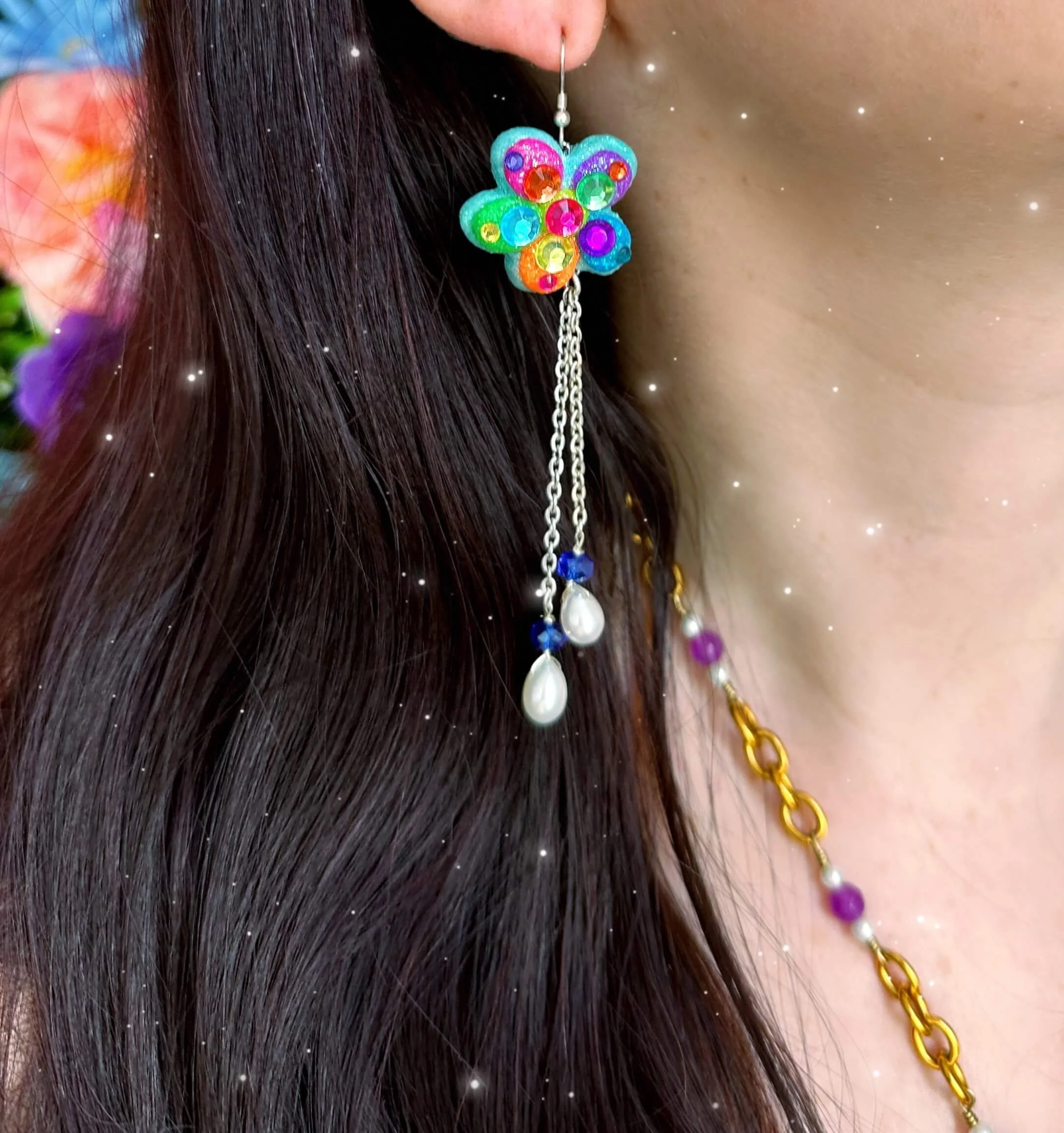 The Estelle Flowers Earrings✨