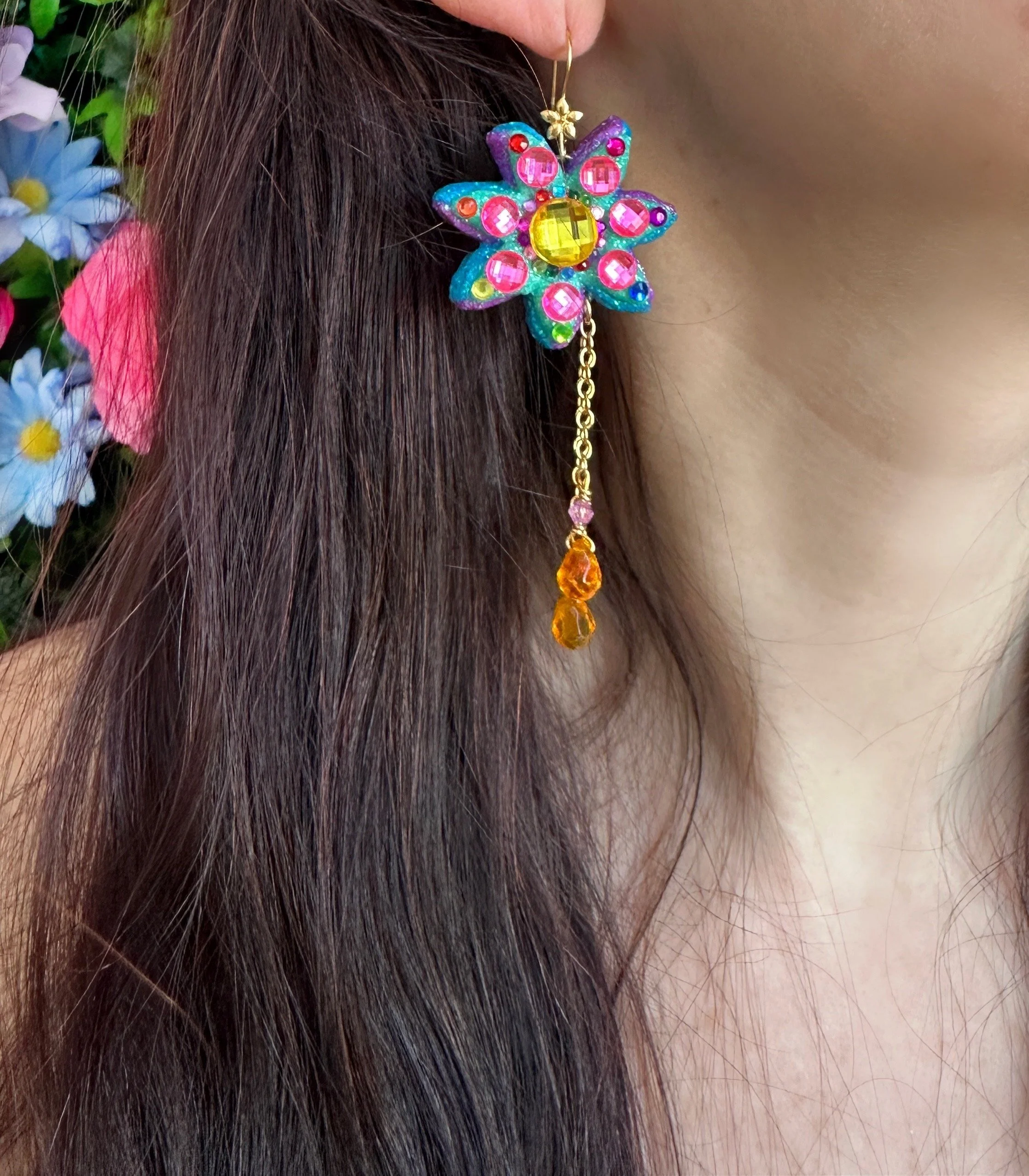 The Portia Flowers Earrings✨