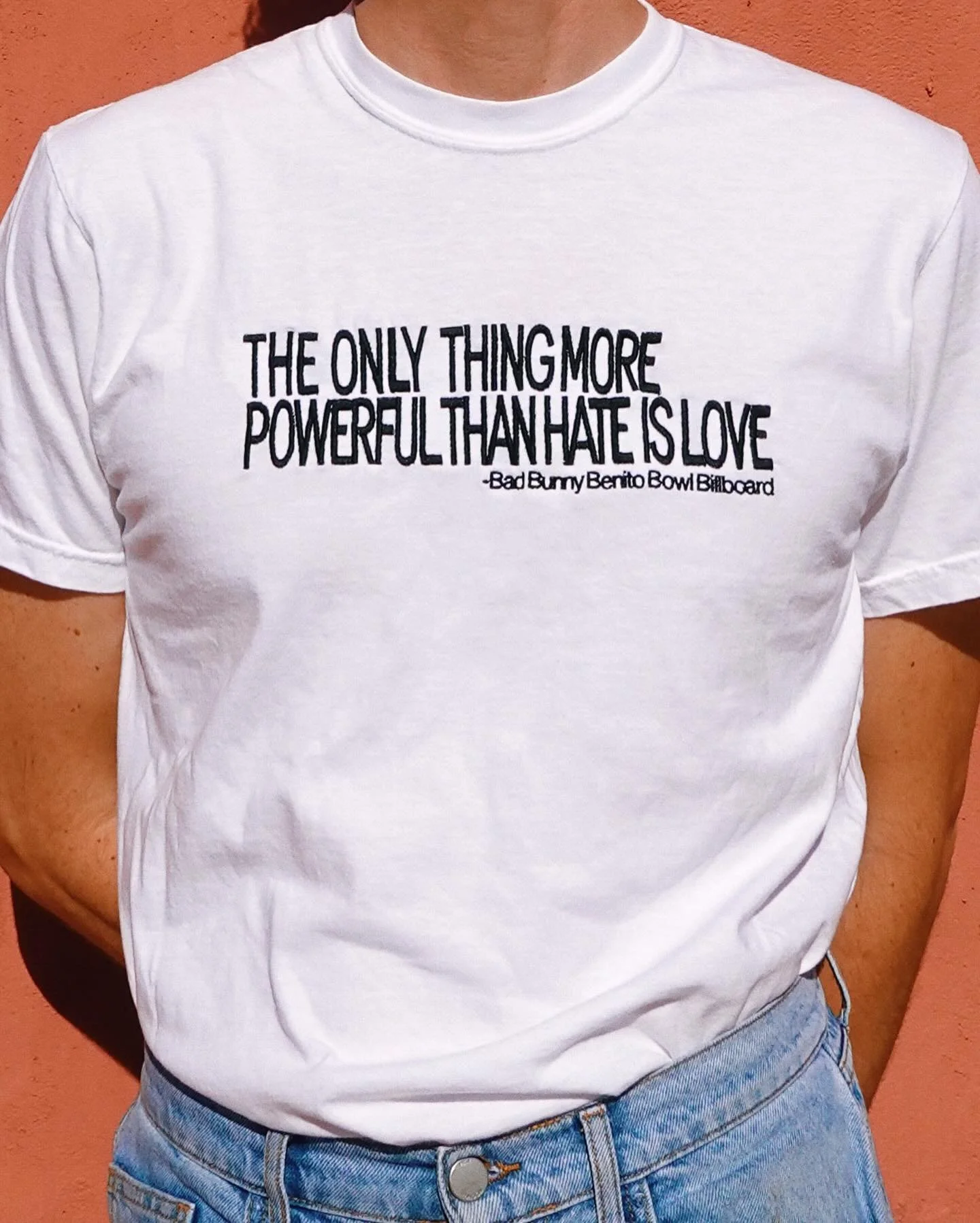 BENITO BOWL 4EVERRRR!!!!!!!!!!! @badbunnypr 🔥

Incredible how our country has managed to turn the most harmless ~rainbows and butterflies~ statements about love and unity into polarizing political hot takes?? WHAT IS WRONG WITH SOME OF U.S.???????? 