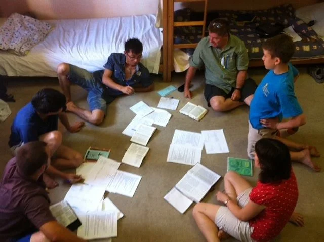 bible study with some of the students