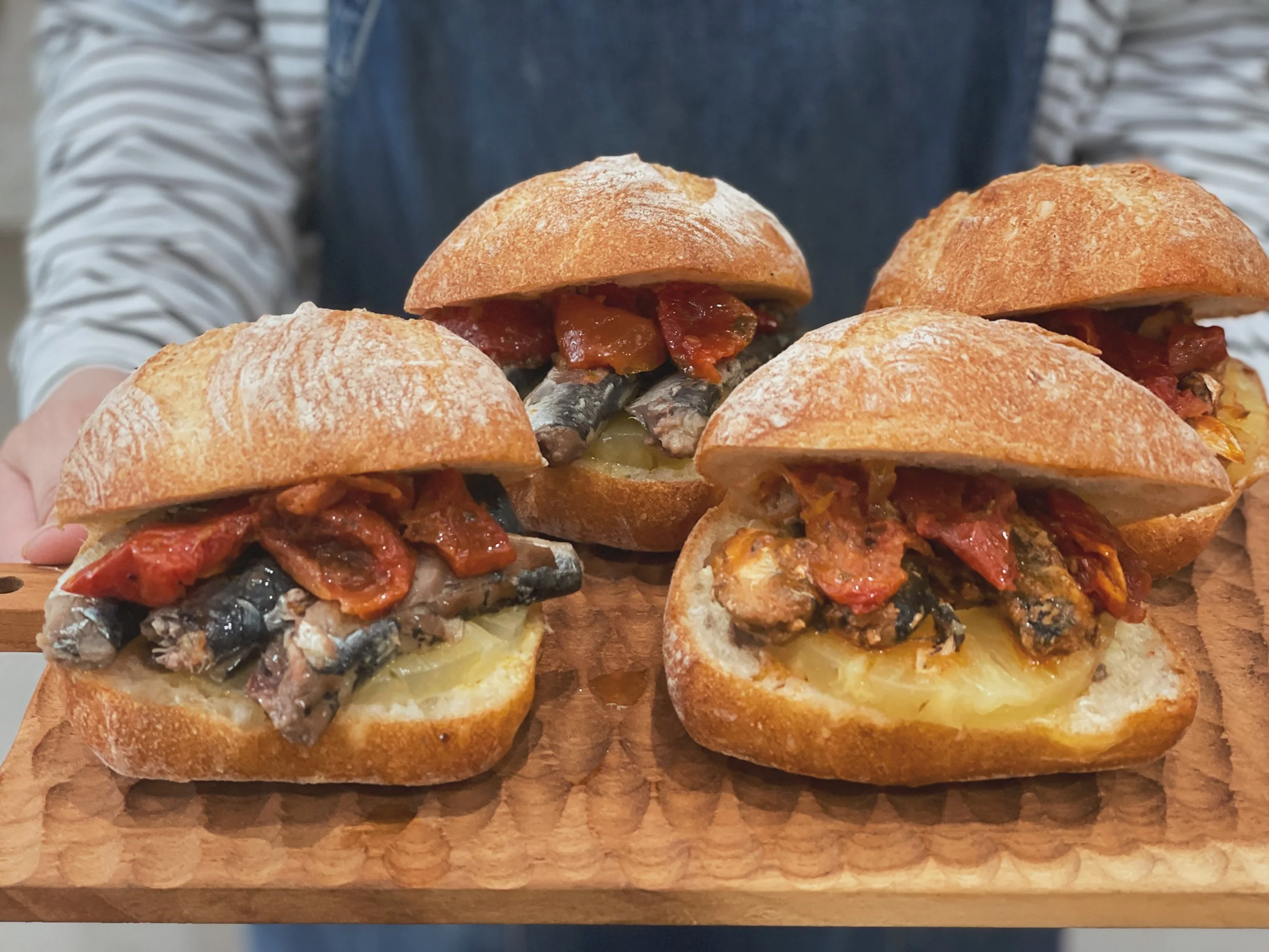 秘密の「サーディン・サンドイッチ」。