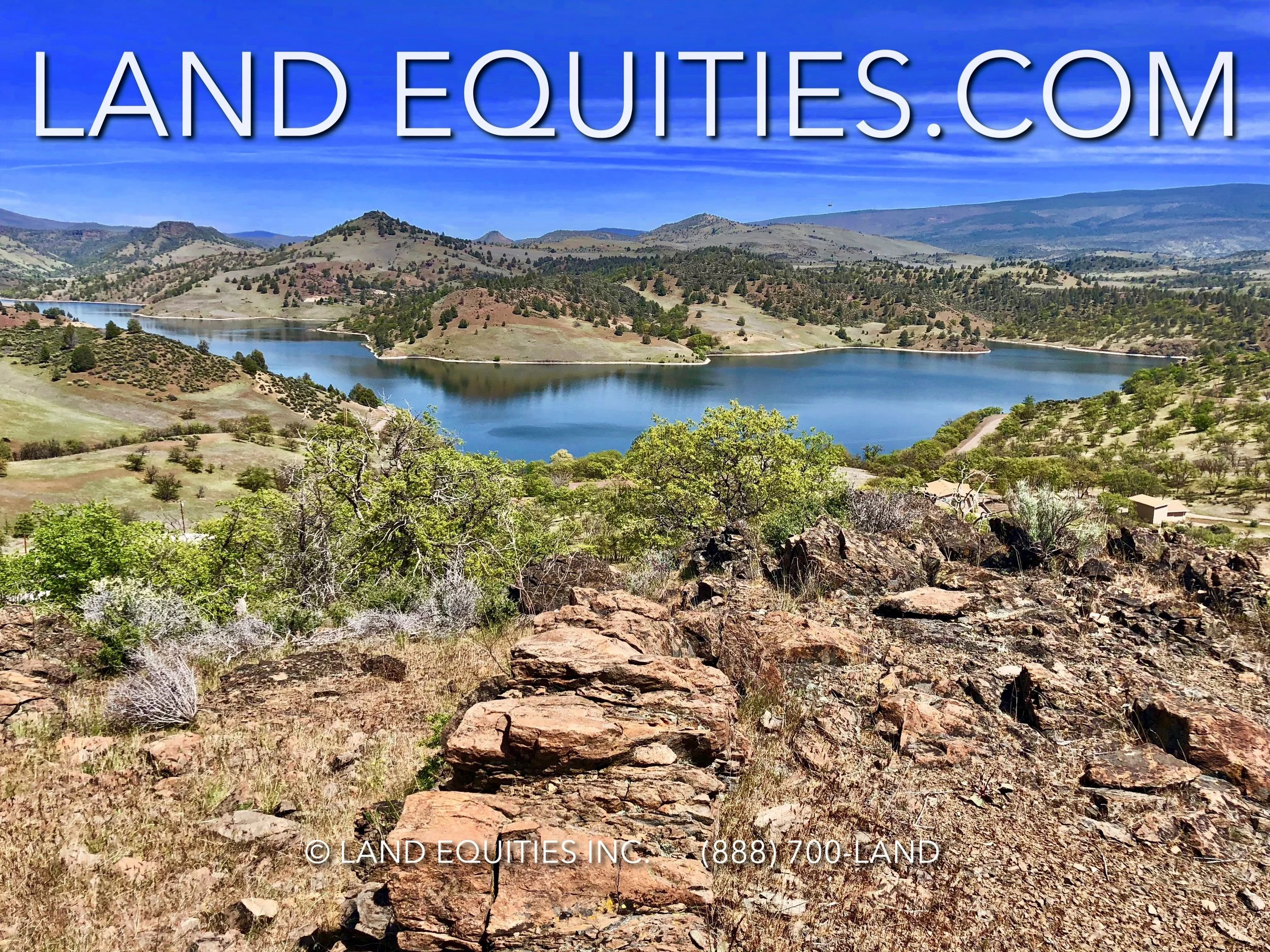LAND EQUITIES — BREATHTAKING 360° VIEWS! 2.7 ACRE HILLTOP OVERLOOKING