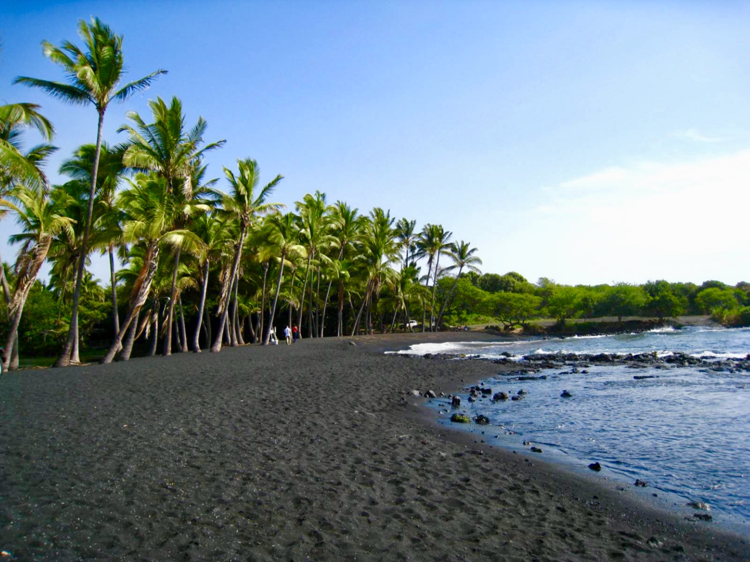 Beautiful Punalu'u Black Sand Beach