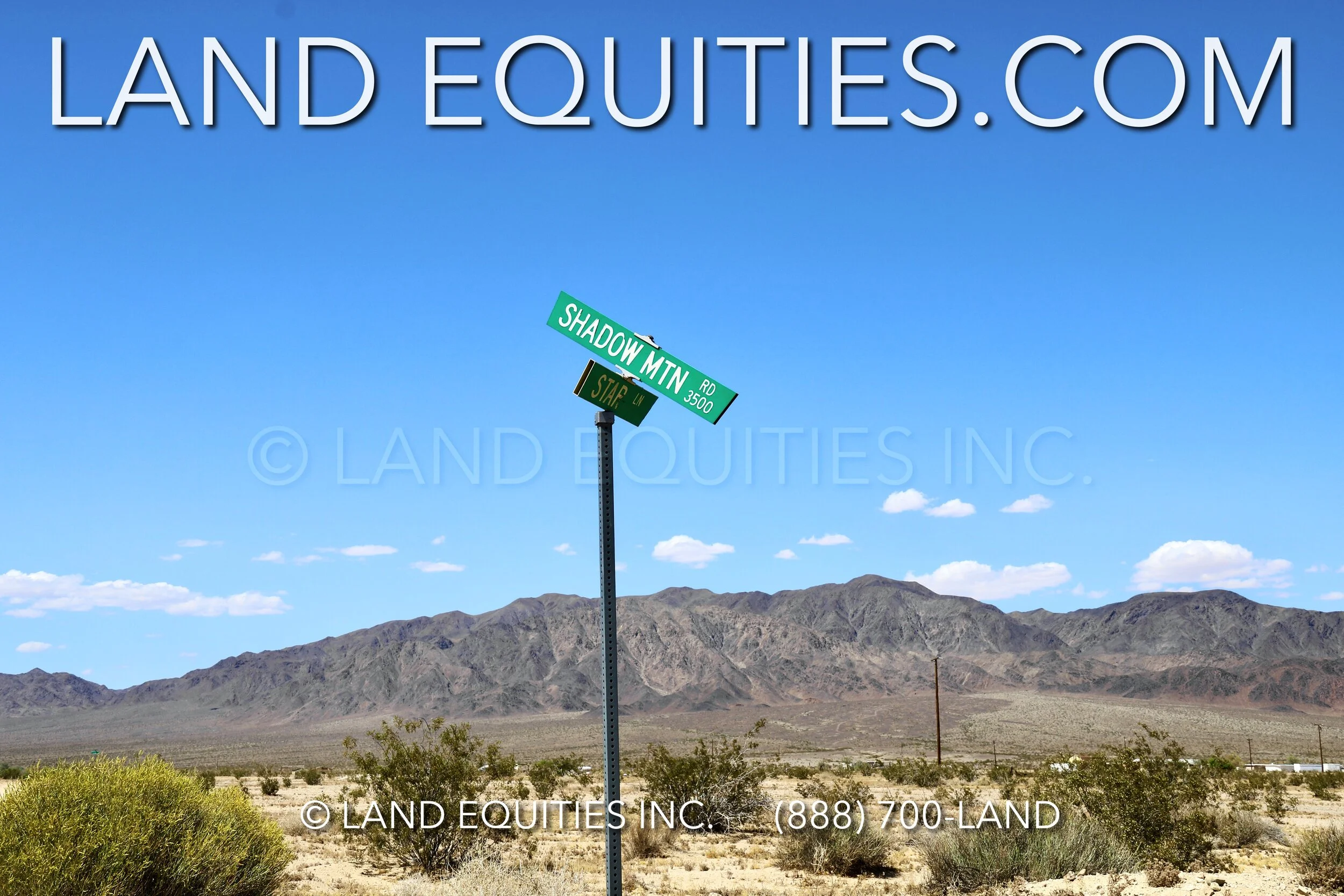 LAND EQUITIES — 2 ACRES AT THE BASE OF THE CLEGHORN LAKES WILDERNESS