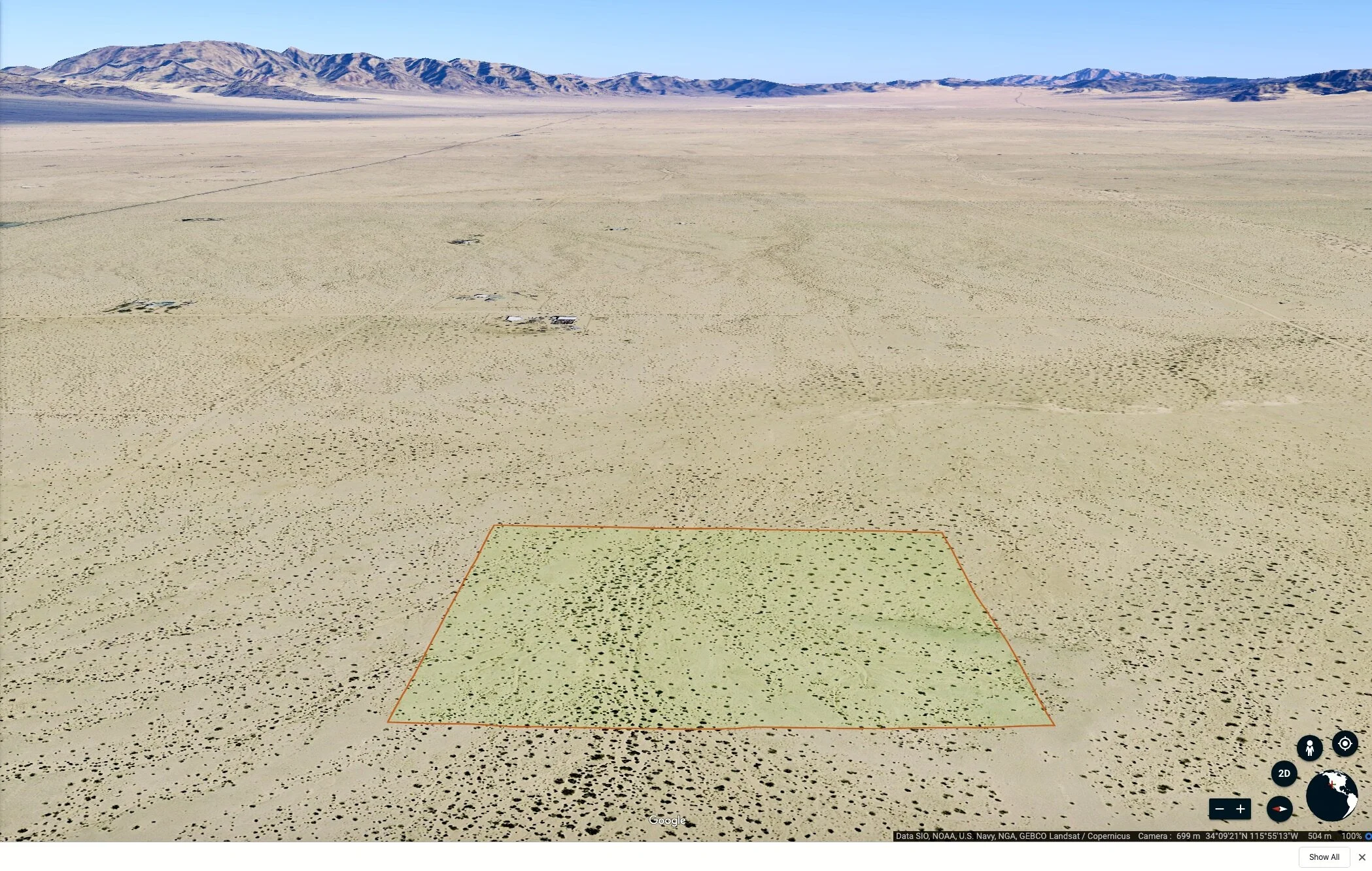 LAND EQUITIES — BARGAIN PRICED 10 ACRES IN WONDER VALLEY, TWO MILE RD