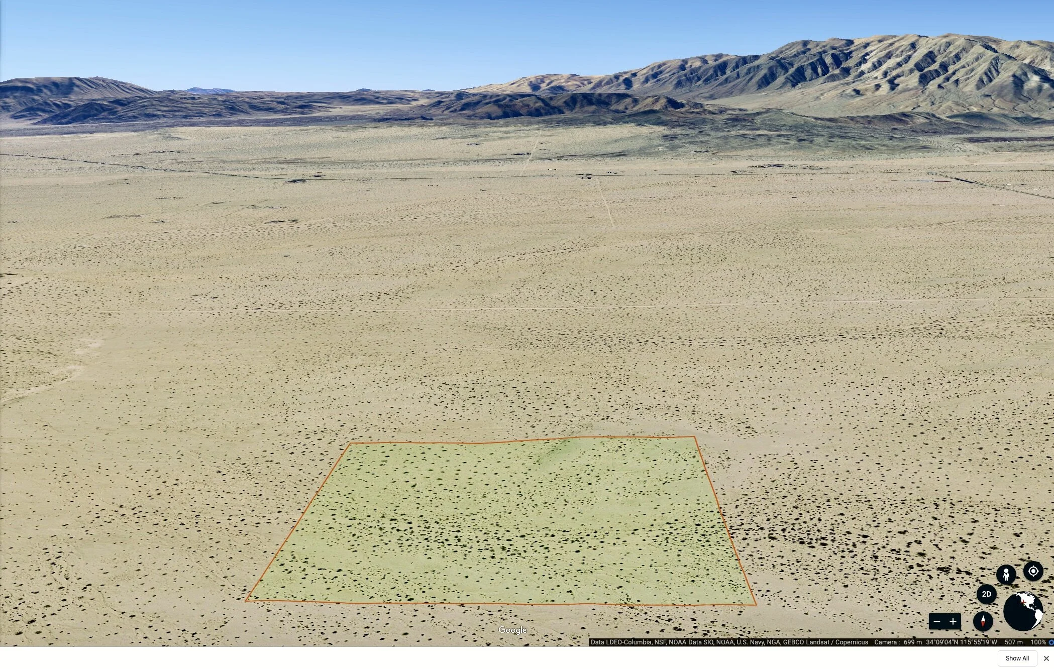 LAND EQUITIES — BARGAIN PRICED 10 ACRES IN WONDER VALLEY, TWO MILE RD