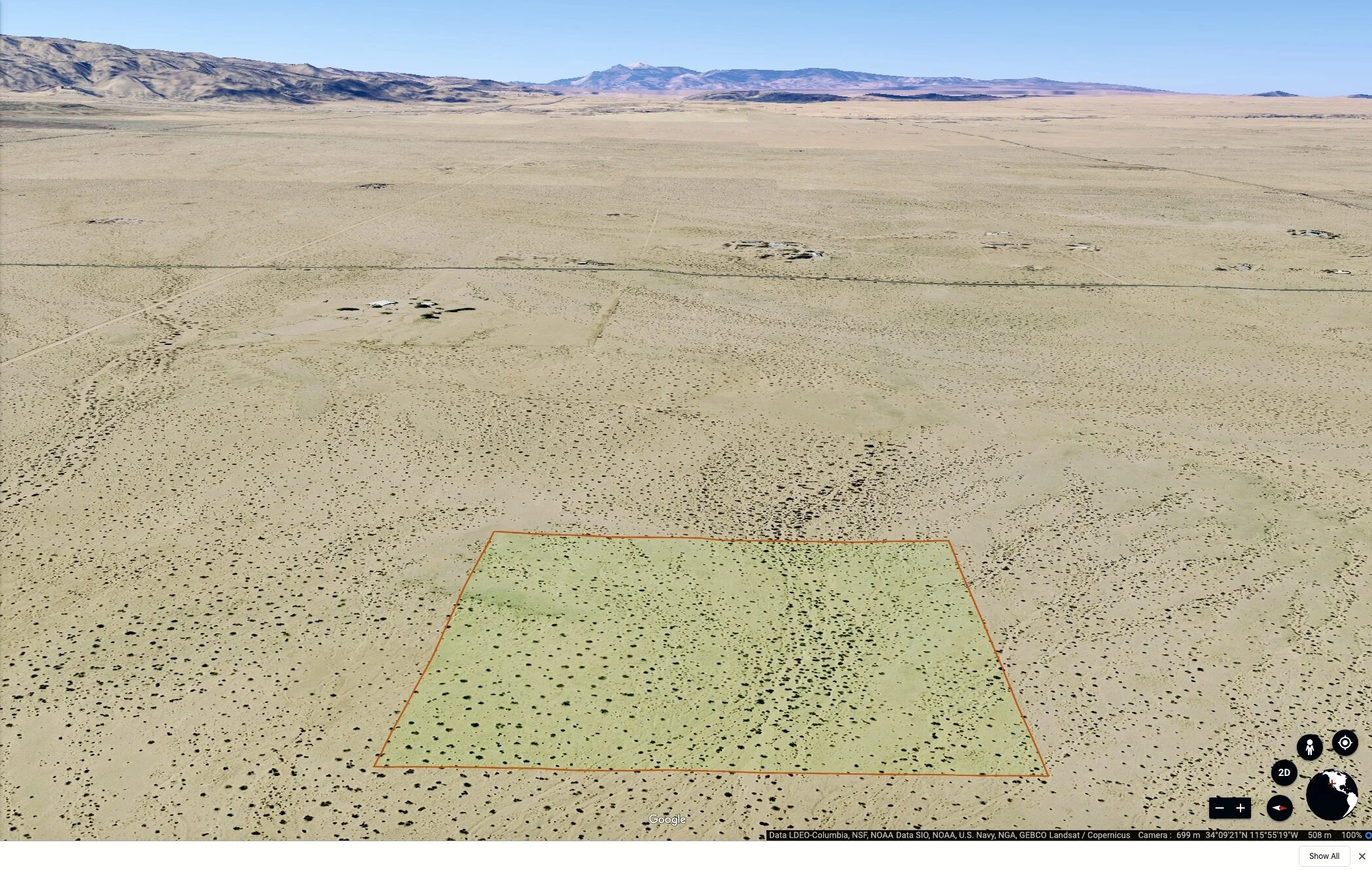 LAND EQUITIES — BARGAIN PRICED 10 ACRES IN WONDER VALLEY, TWO MILE RD