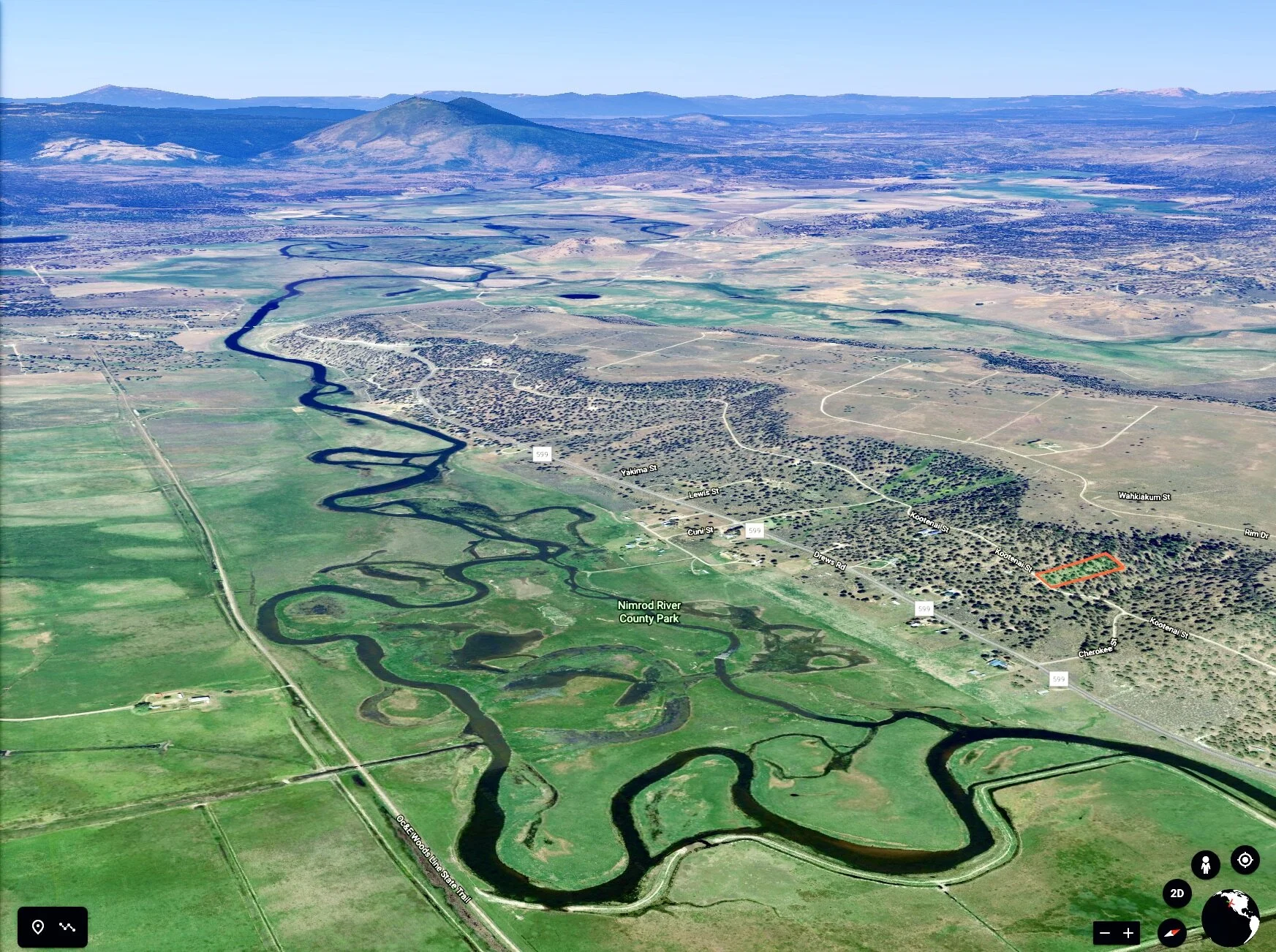 LAND EQUITIES — 1.88 ACRES WITH AMAZING SPRAGUE RIVER VIEWS! KOOTENAI