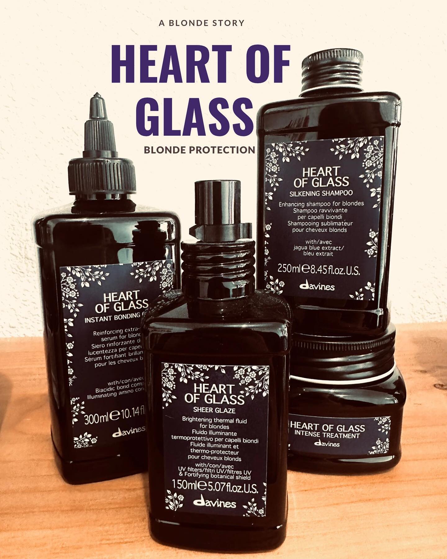 HEART OF GLASS 

perfect for blondes ✨
stop in and grab some today &bull; spend $50 in retail receive a complimentary travel size OI Liquid Luster