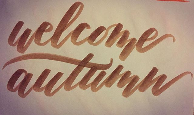playing around with these fab brush markers. #zigbrushables #leftycalligraphy