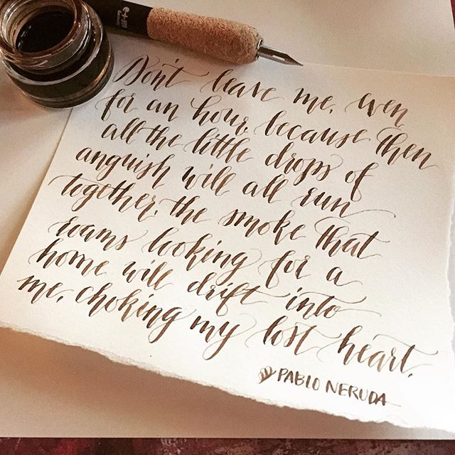 #leftycalligraphy #walnutink #brause511