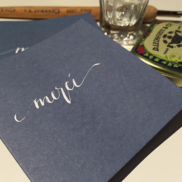 #leftycalligraphy #brauserose #bleedproofwhite