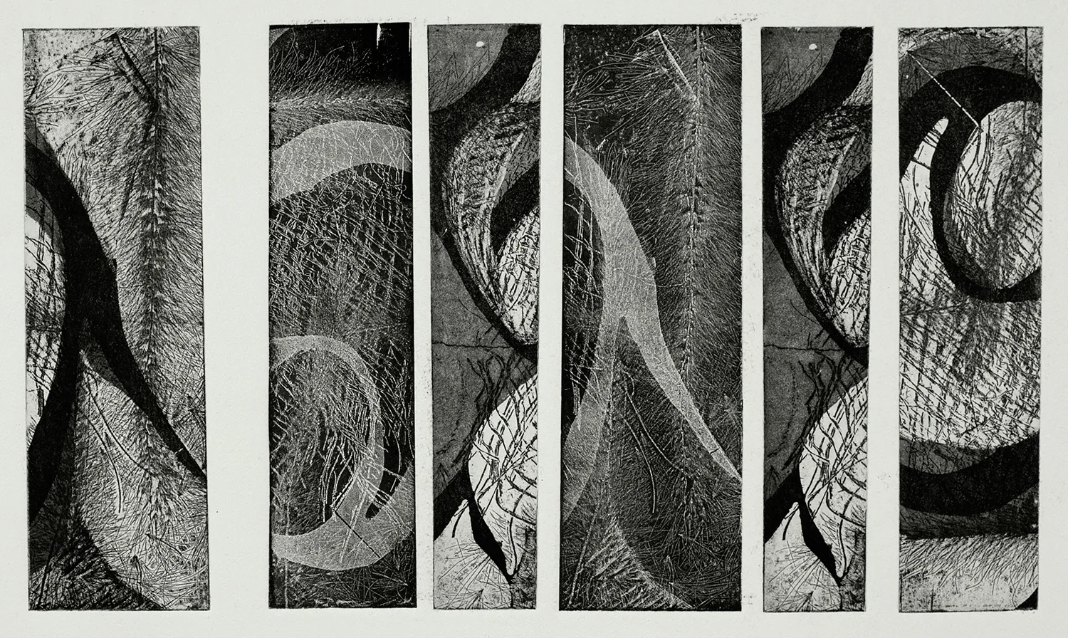 one plate studio test IV, 2015, zinc etching on Hanhnemuhle, 21 x 29 cm