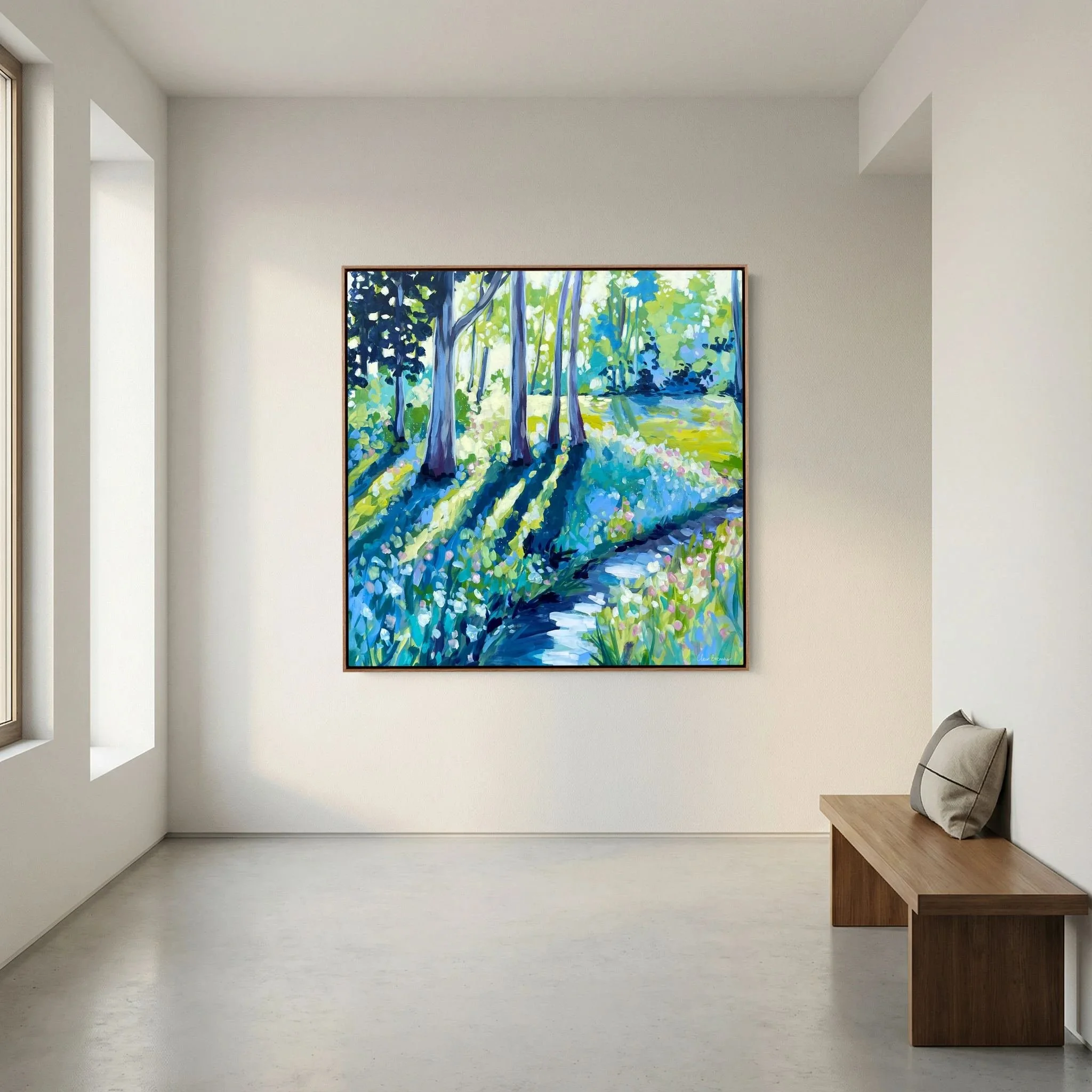 A Quiet Place, Framed Canvas Print