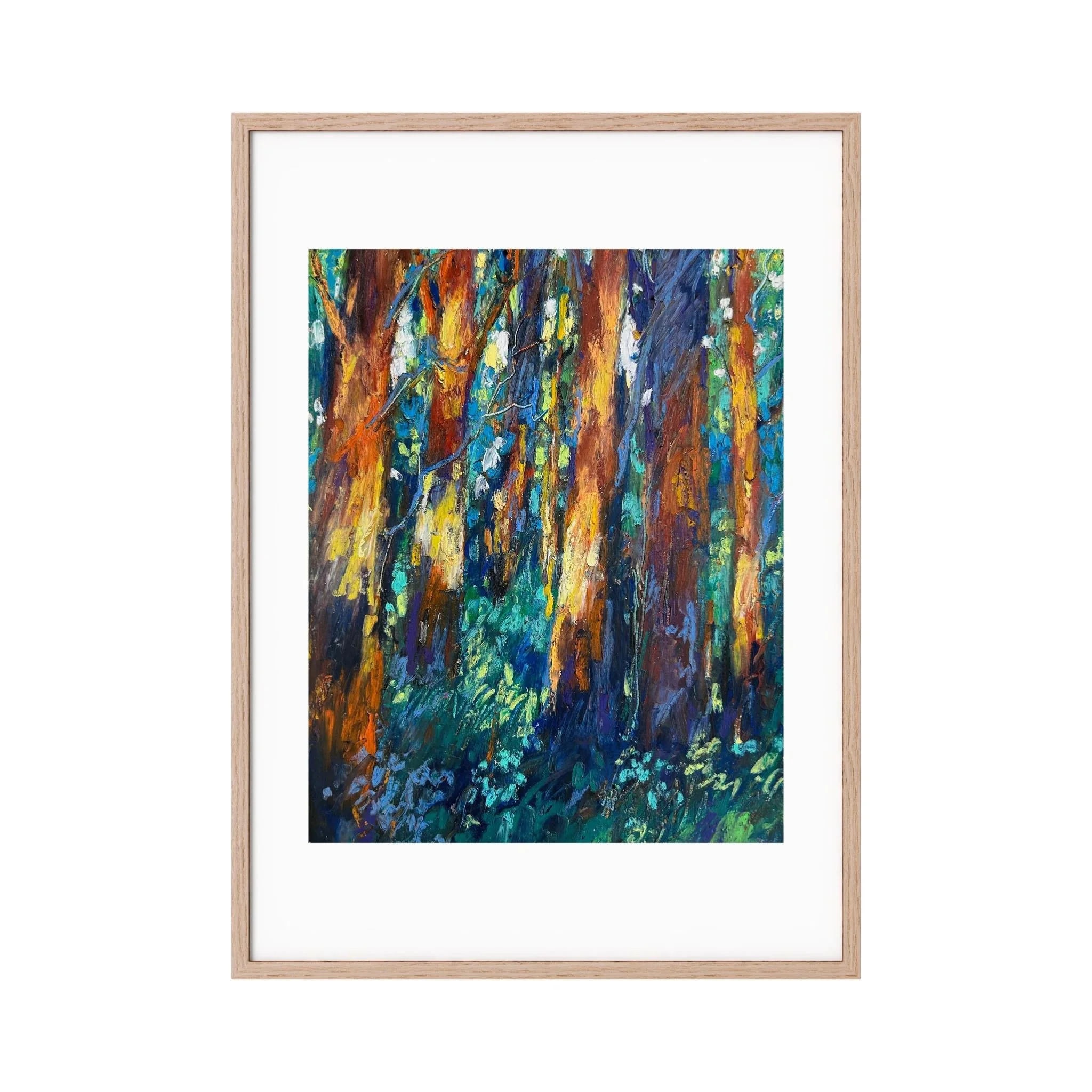 Sunlit Forest, Framed Fine Art Print