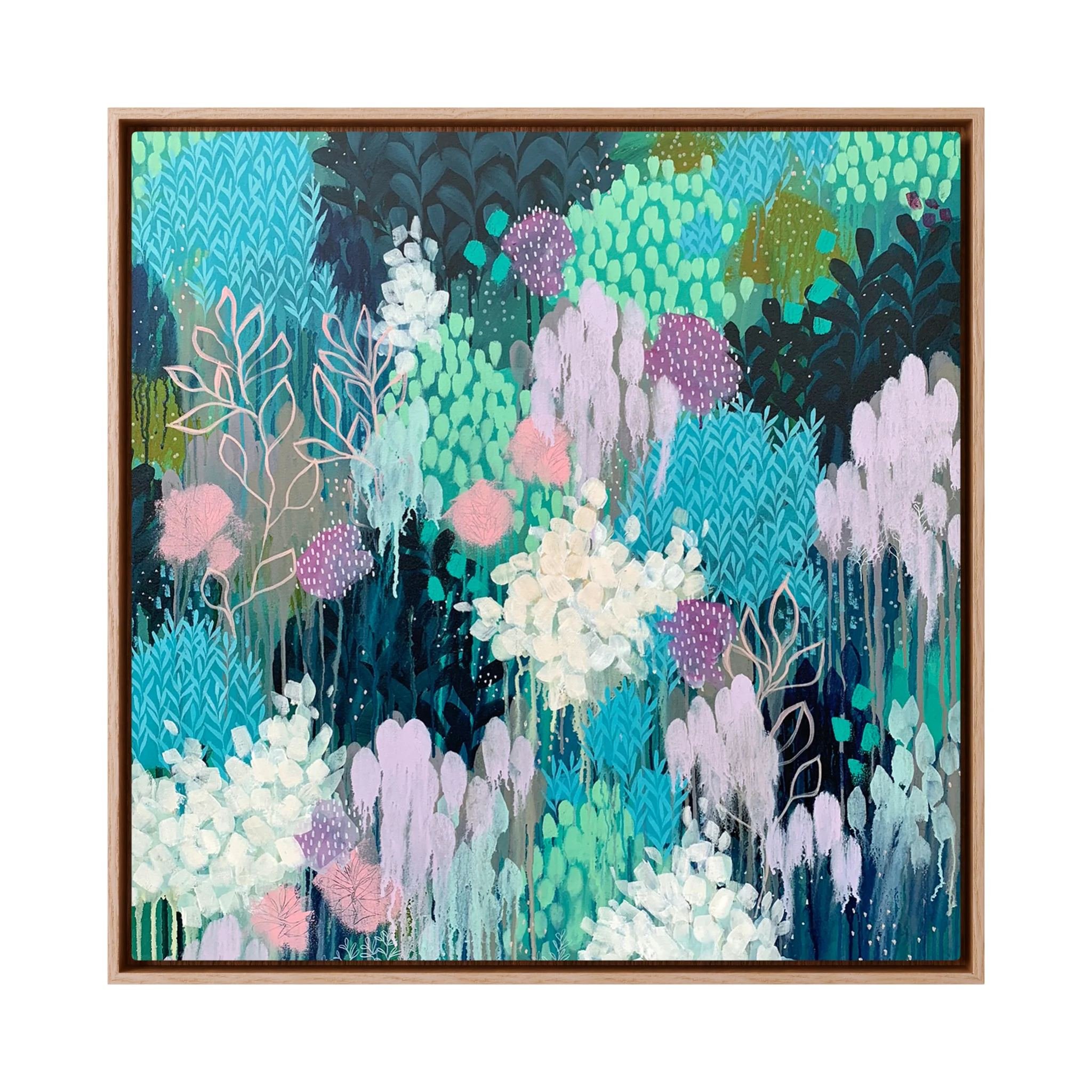Layered Earth, Framed Canvas Print