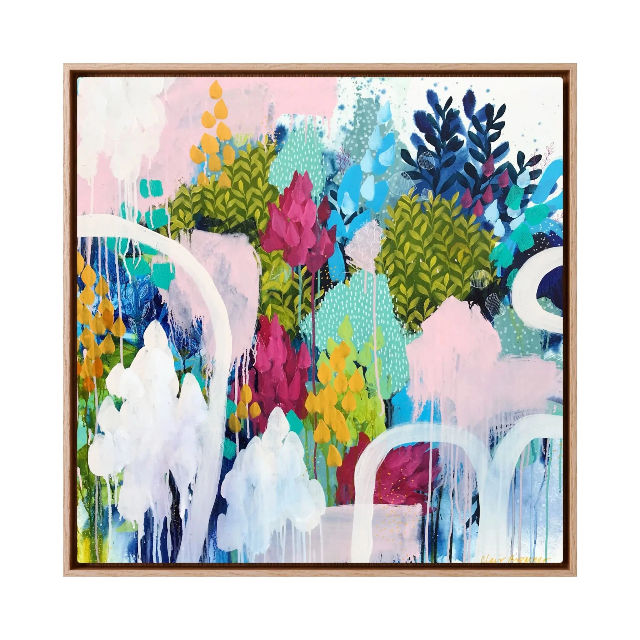 Undergrowth, Framed Canvas Print