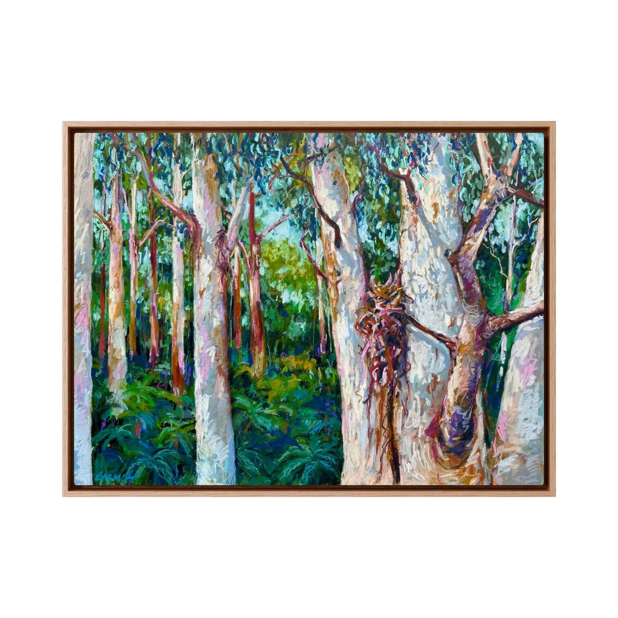 A Familiar Scene, Framed Canvas Print