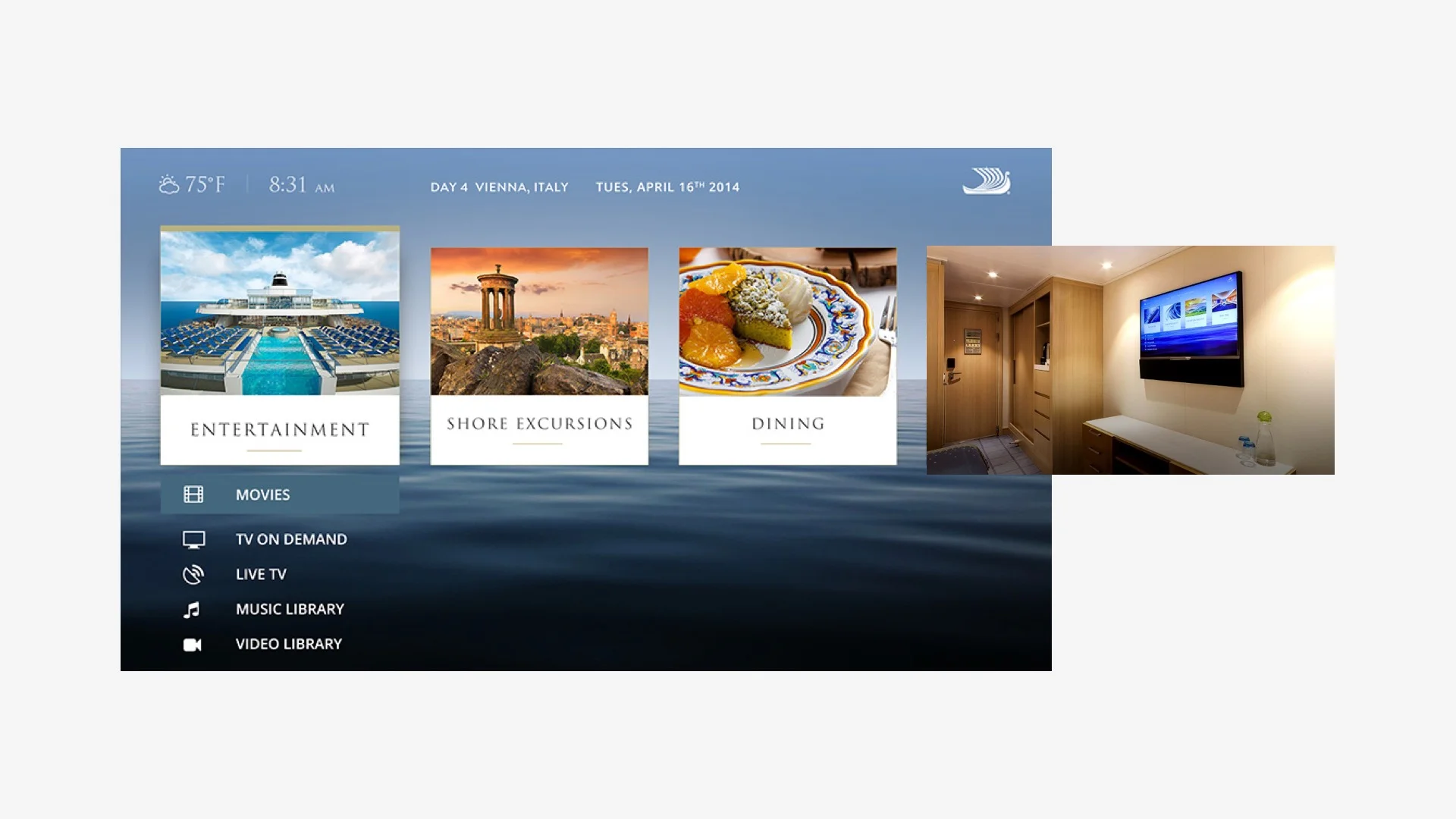 Viking Cruises: Ship Onboard TV System Design