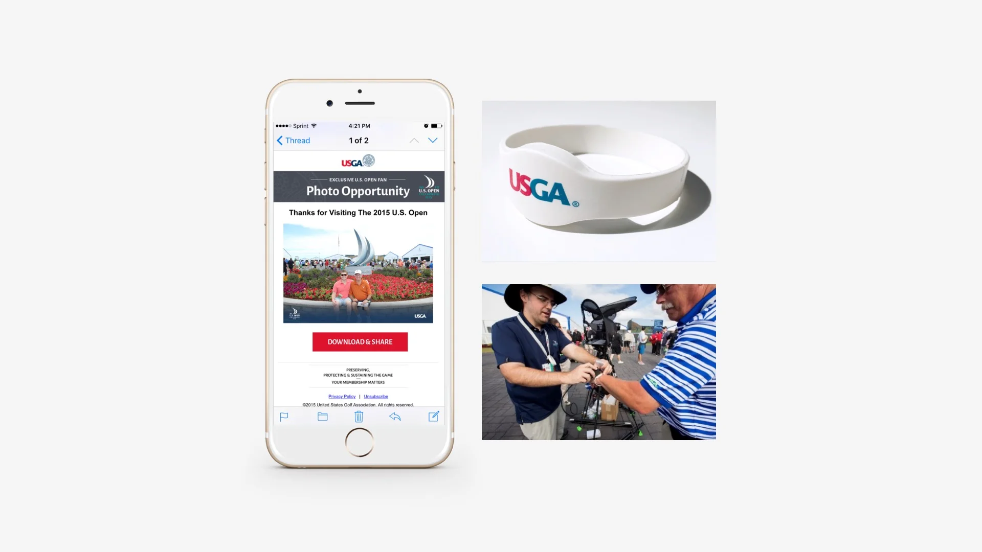 USGA: RFID Connected Photo Opportunities