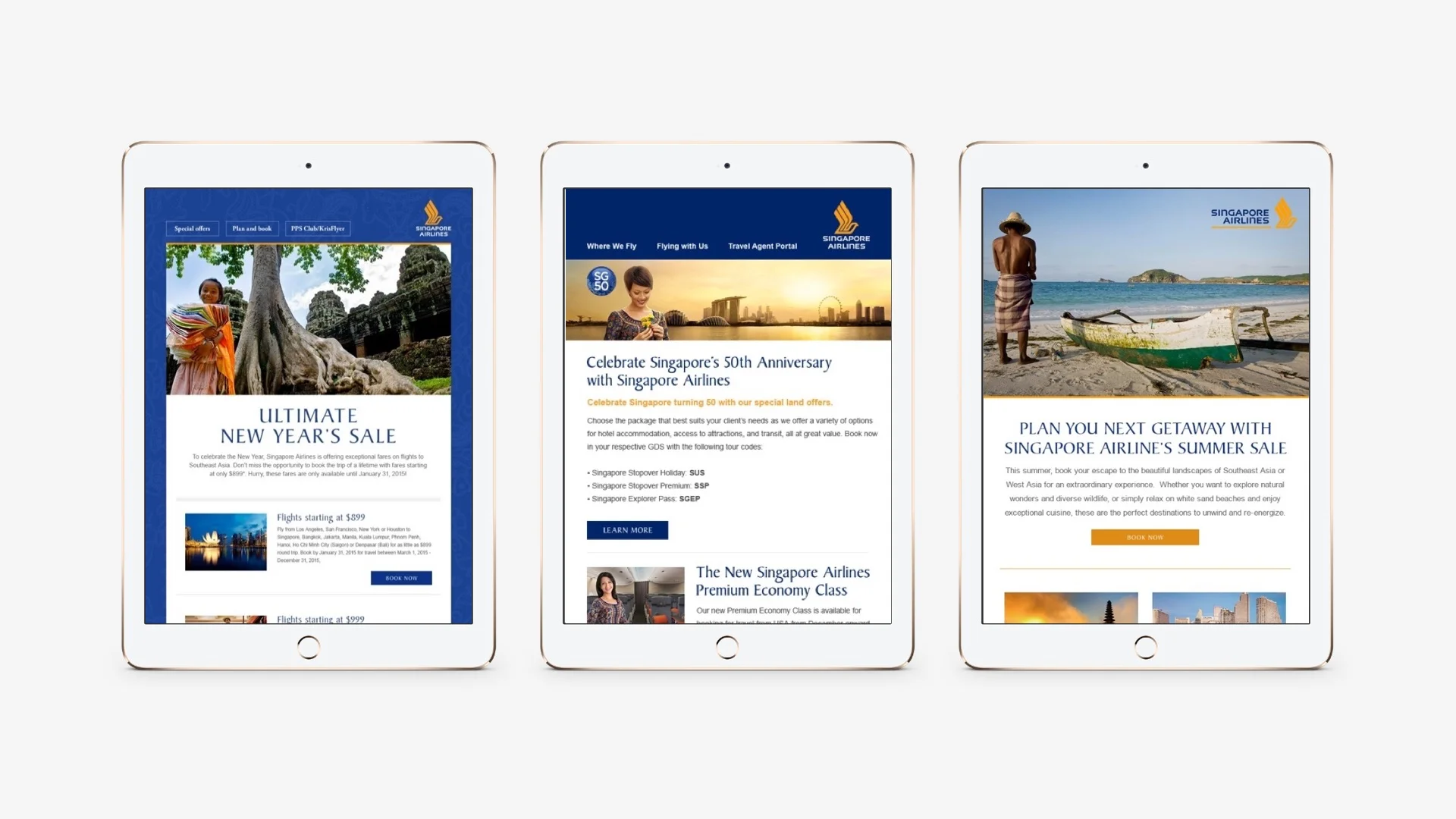 Singapore Airlines: Email Blast