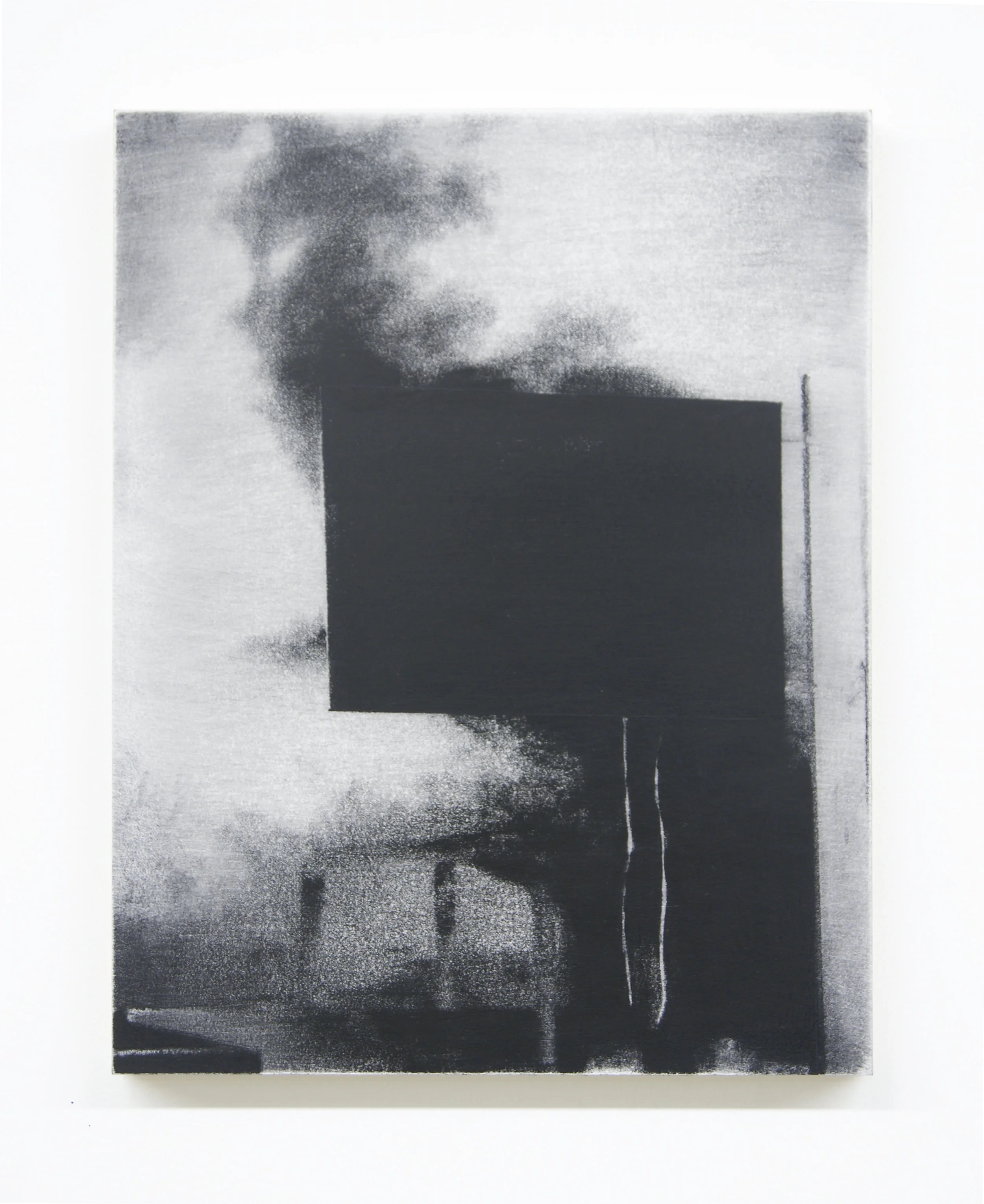 Banner, 2015 Acrylic on panel, 14 x 11 inches
