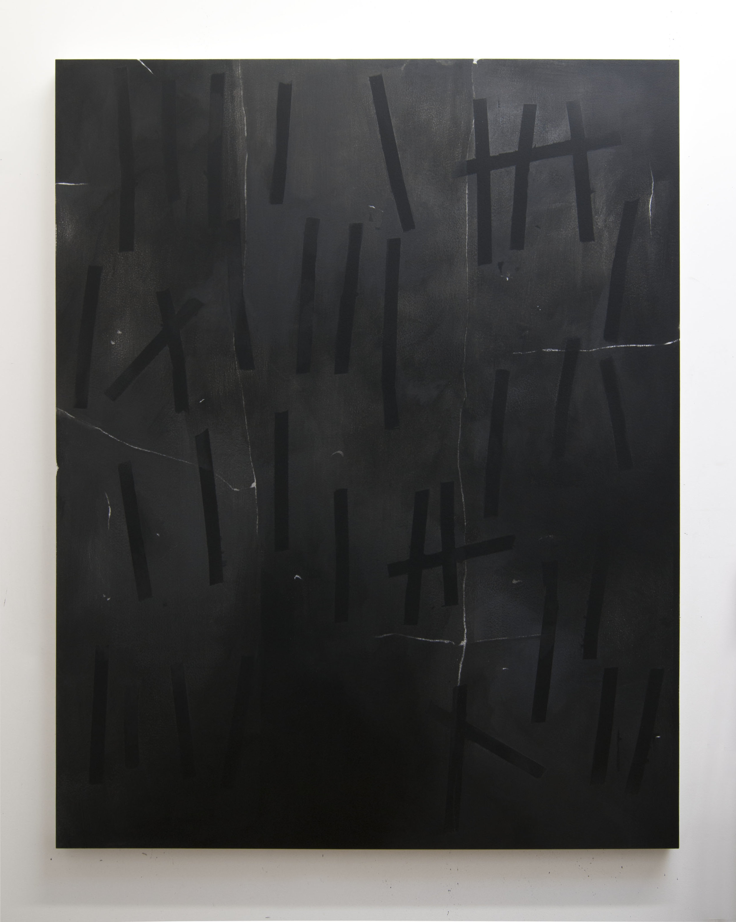  Cold Numbers, 2015  Acrylic on panel, 56 x 44 inches 